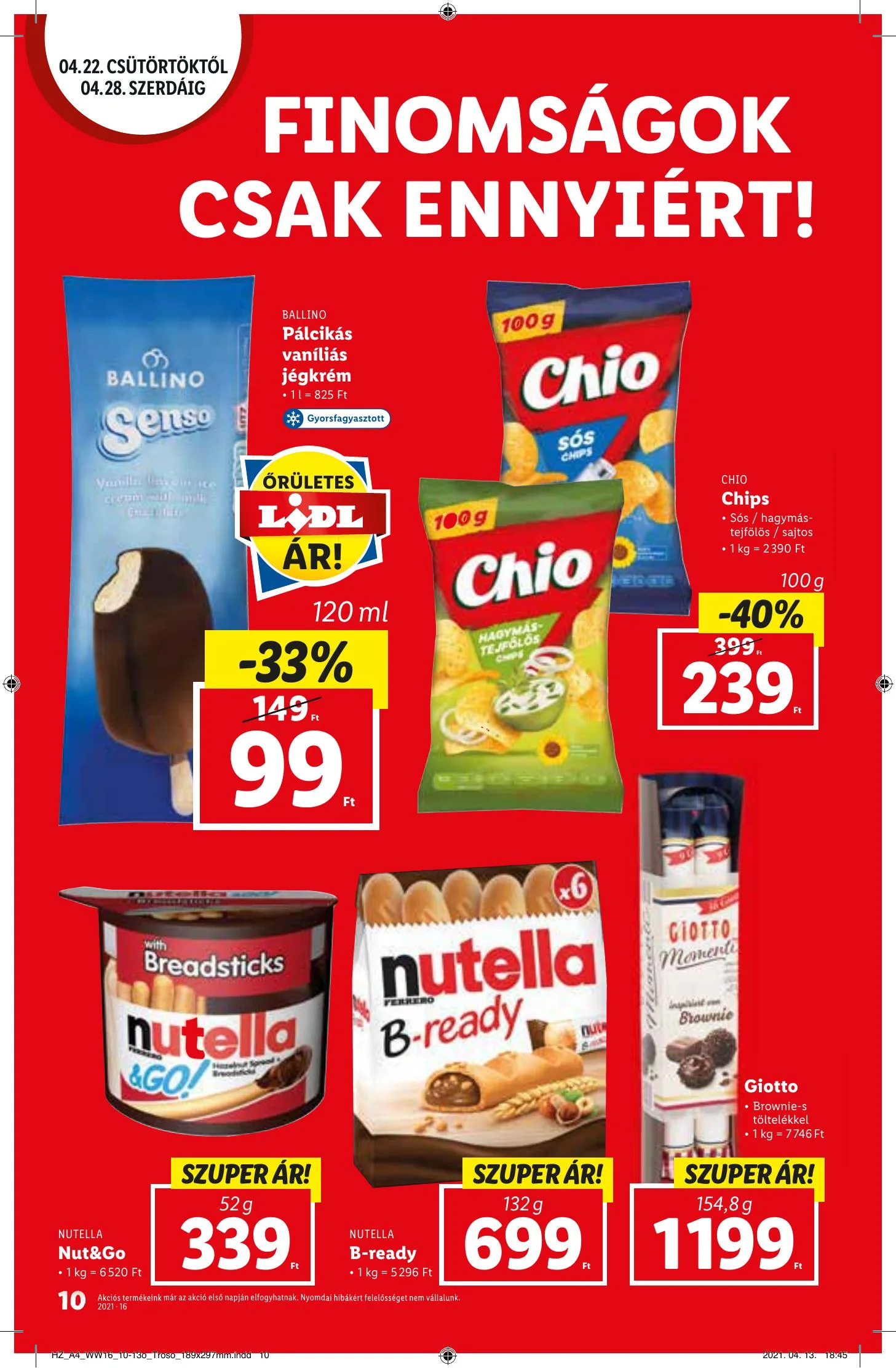Lidl akciós újság 04.22–04.28 – 10. oldal