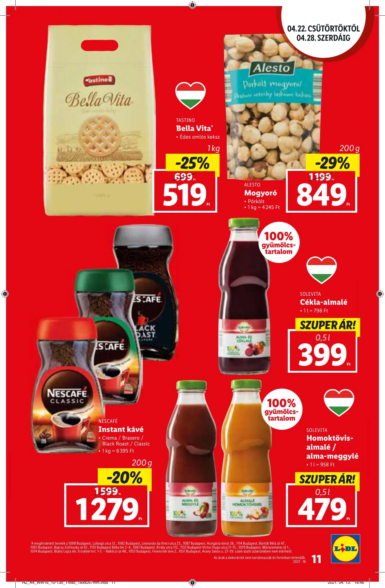 Lidl akciós újság 04.22–04.28 – 11. oldal