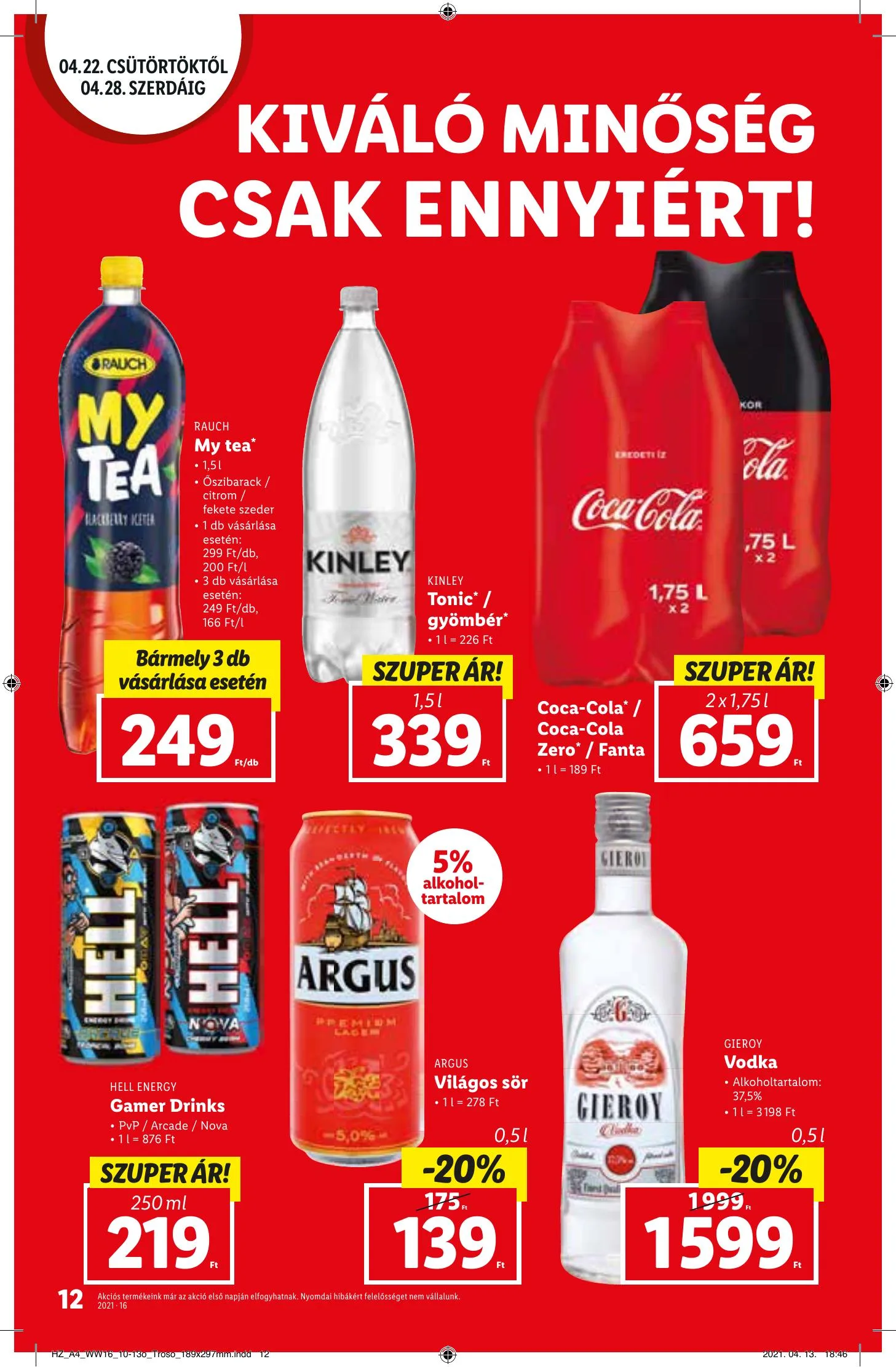 Lidl akciós újság 04.22–04.28 – 12. oldal