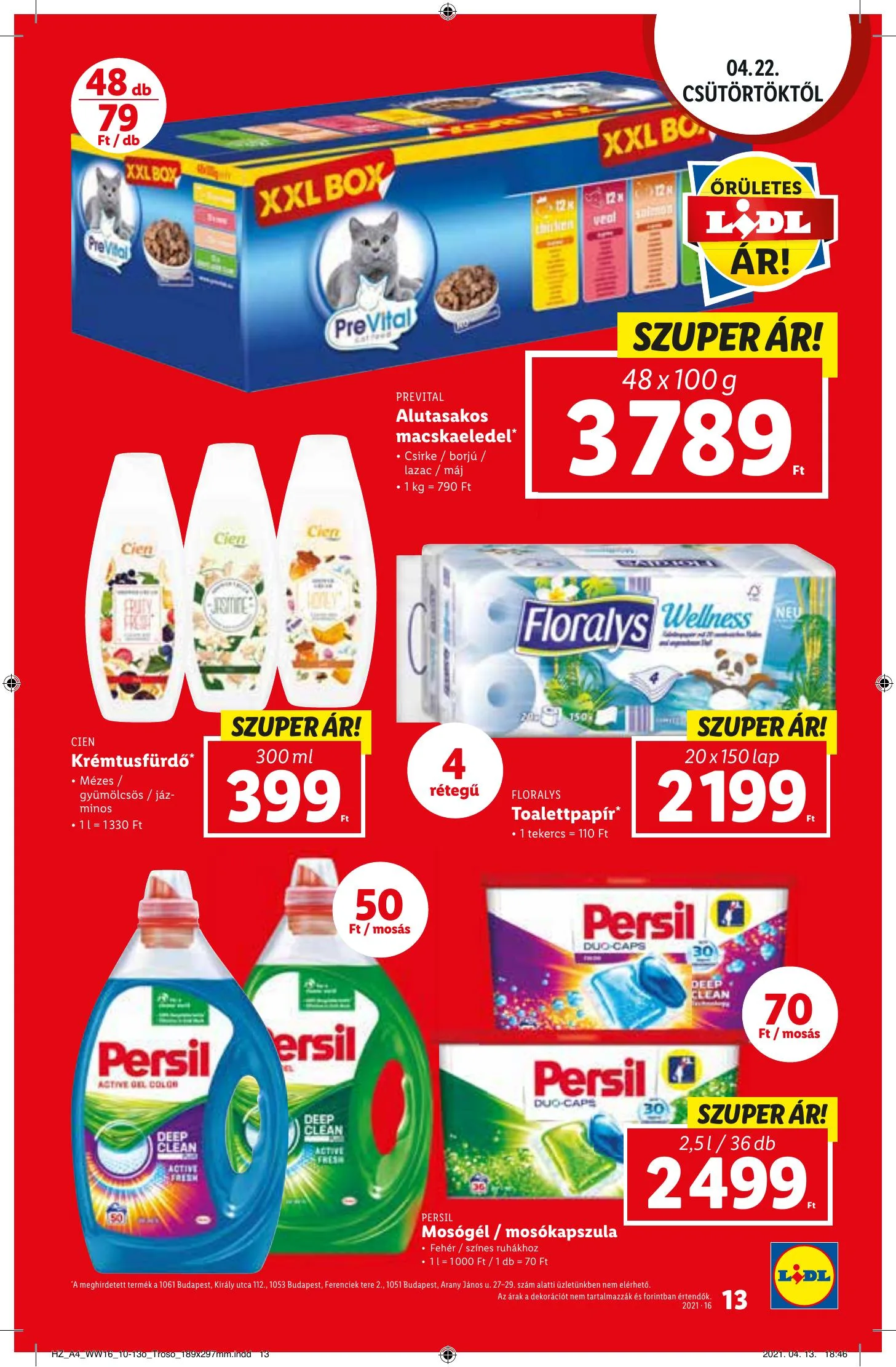 Lidl akciós újság 04.22–04.28 – 13. oldal