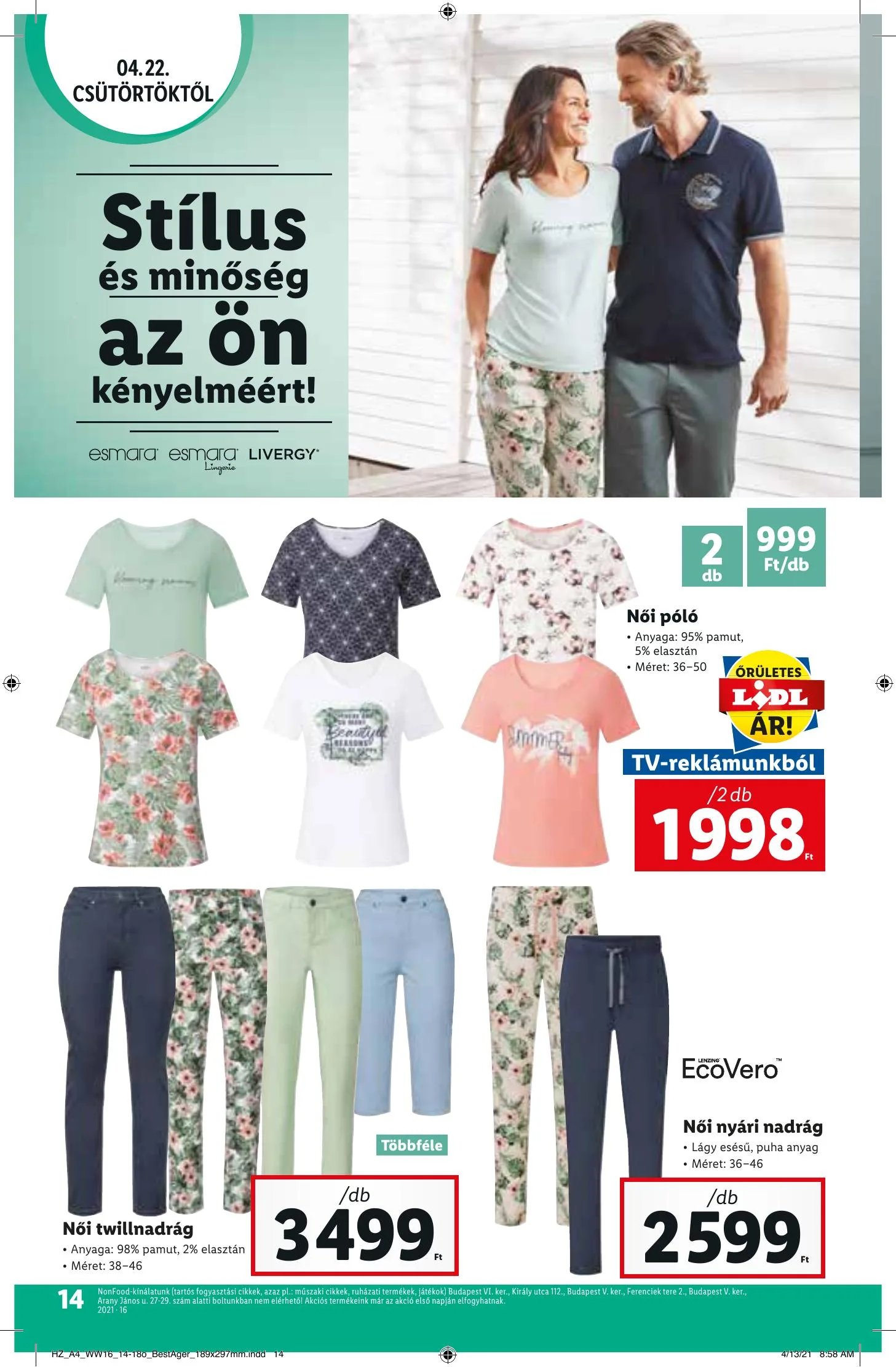 Lidl akciós újság 04.22–04.28 – 14. oldal