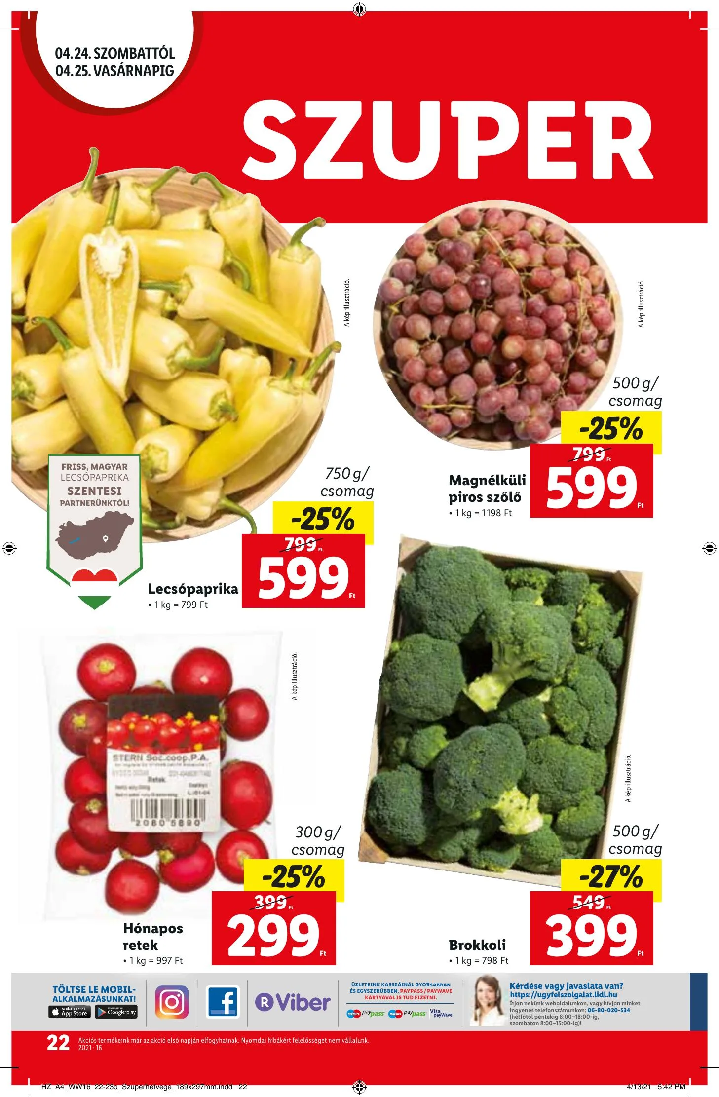 Lidl akciós újság 04.22–04.28 – 22. oldal