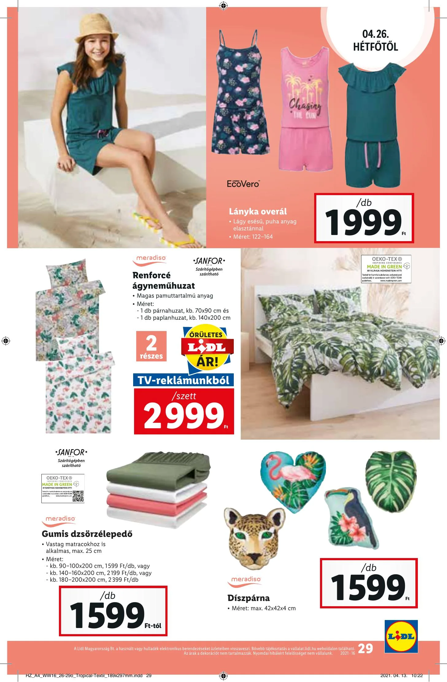 Lidl akciós újság 04.22–04.28 – 29. oldal