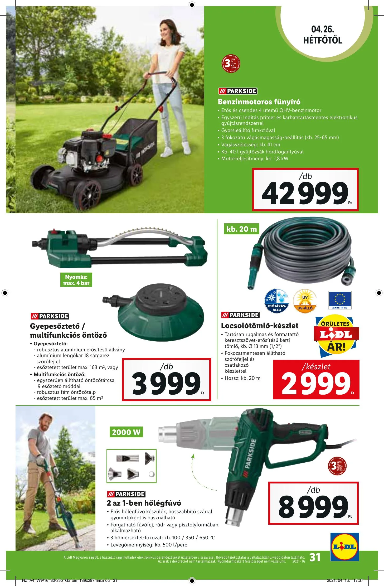 Lidl akciós újság 04.22–04.28 – 31. oldal