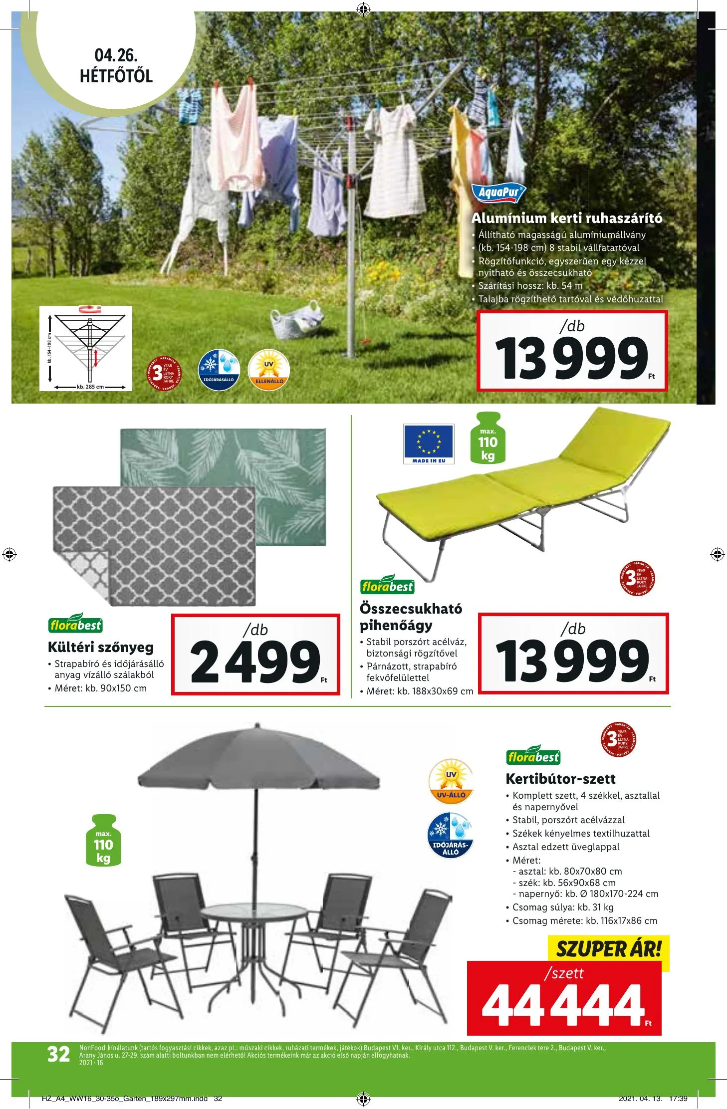 Lidl akciós újság 04.22–04.28 – 32. oldal