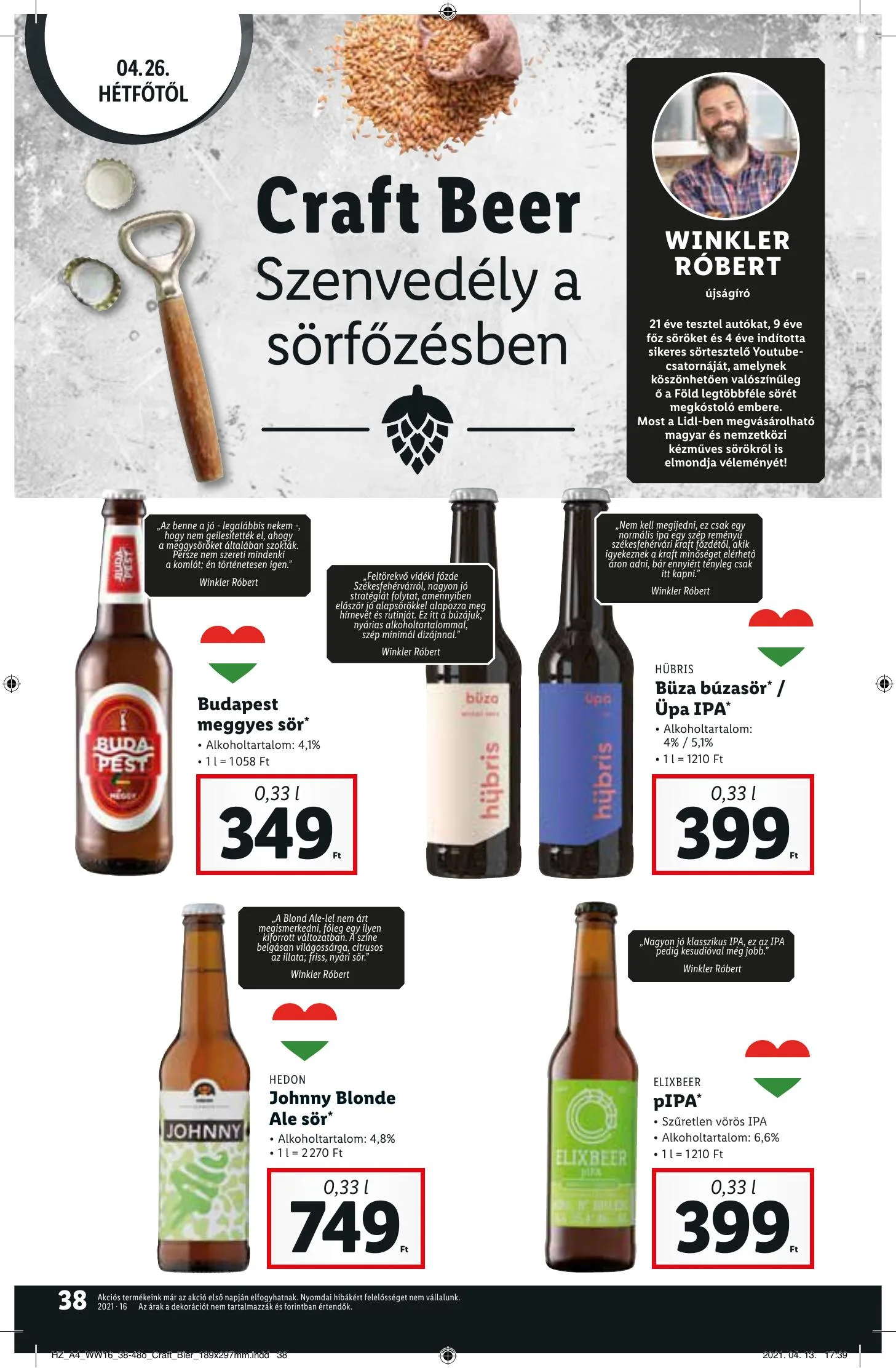 Lidl akciós újság 04.22–04.28 – 38. oldal