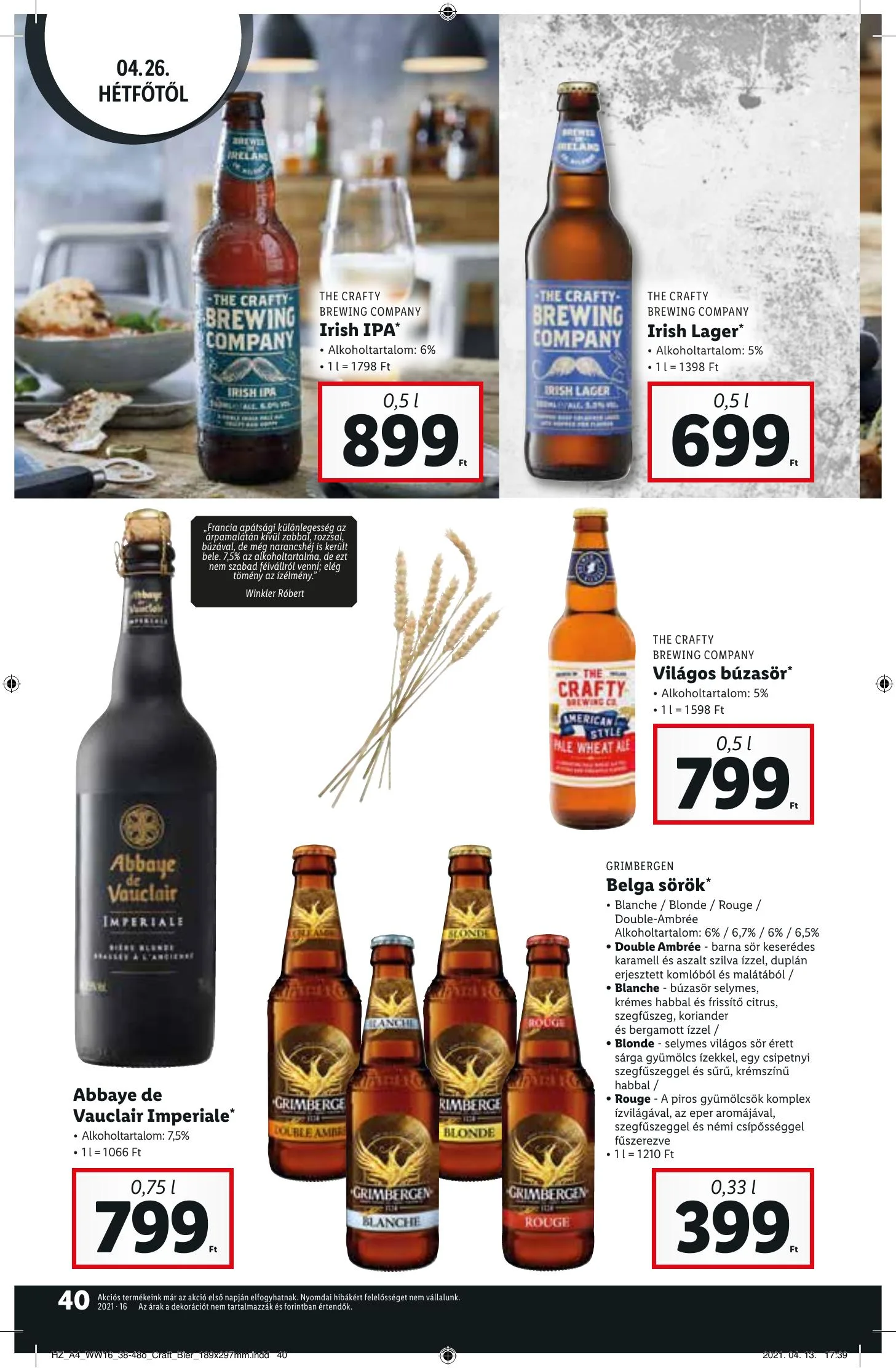 Lidl akciós újság 04.22–04.28 – 40. oldal