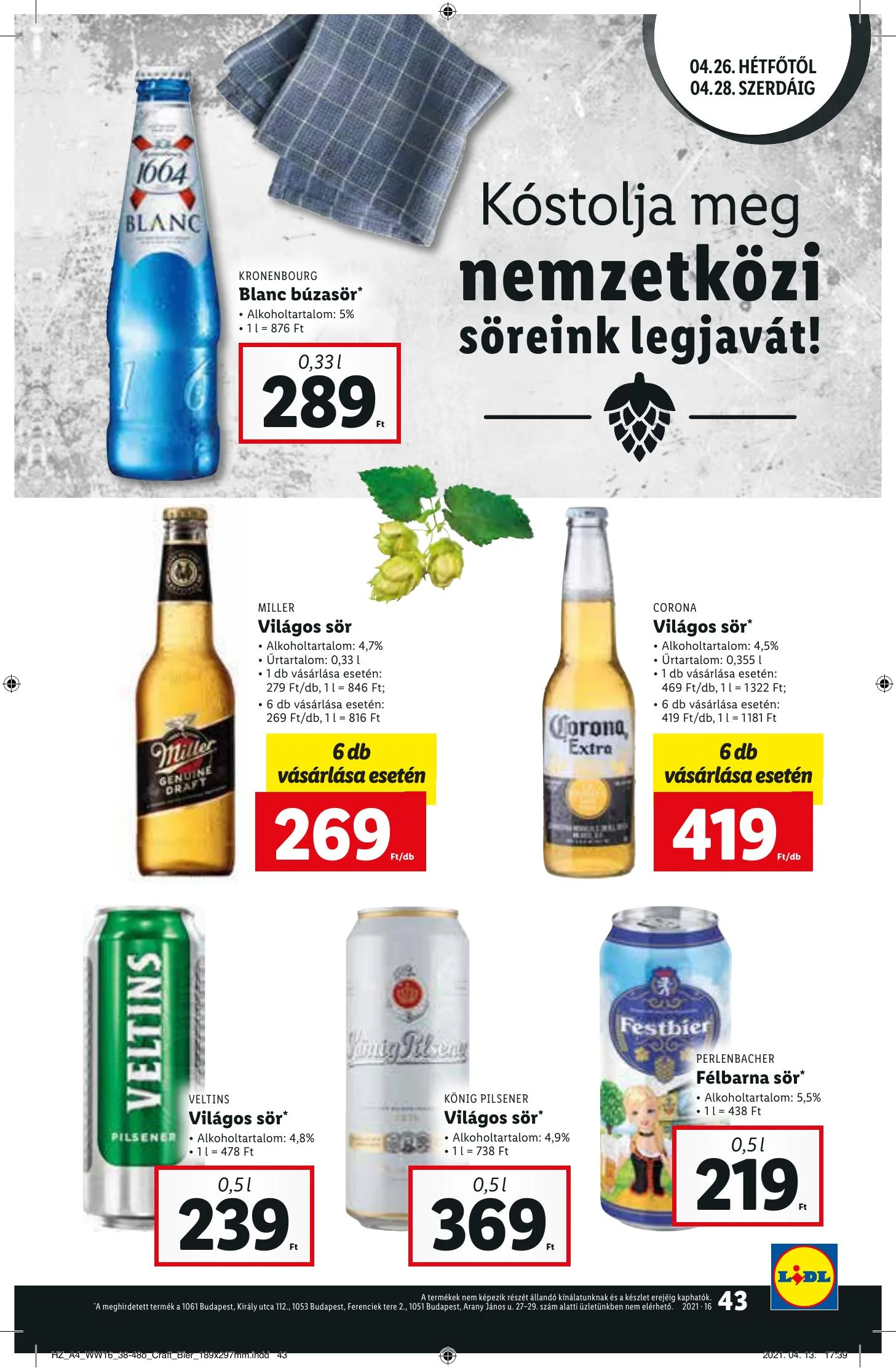 Lidl akciós újság 04.22–04.28 – 43. oldal