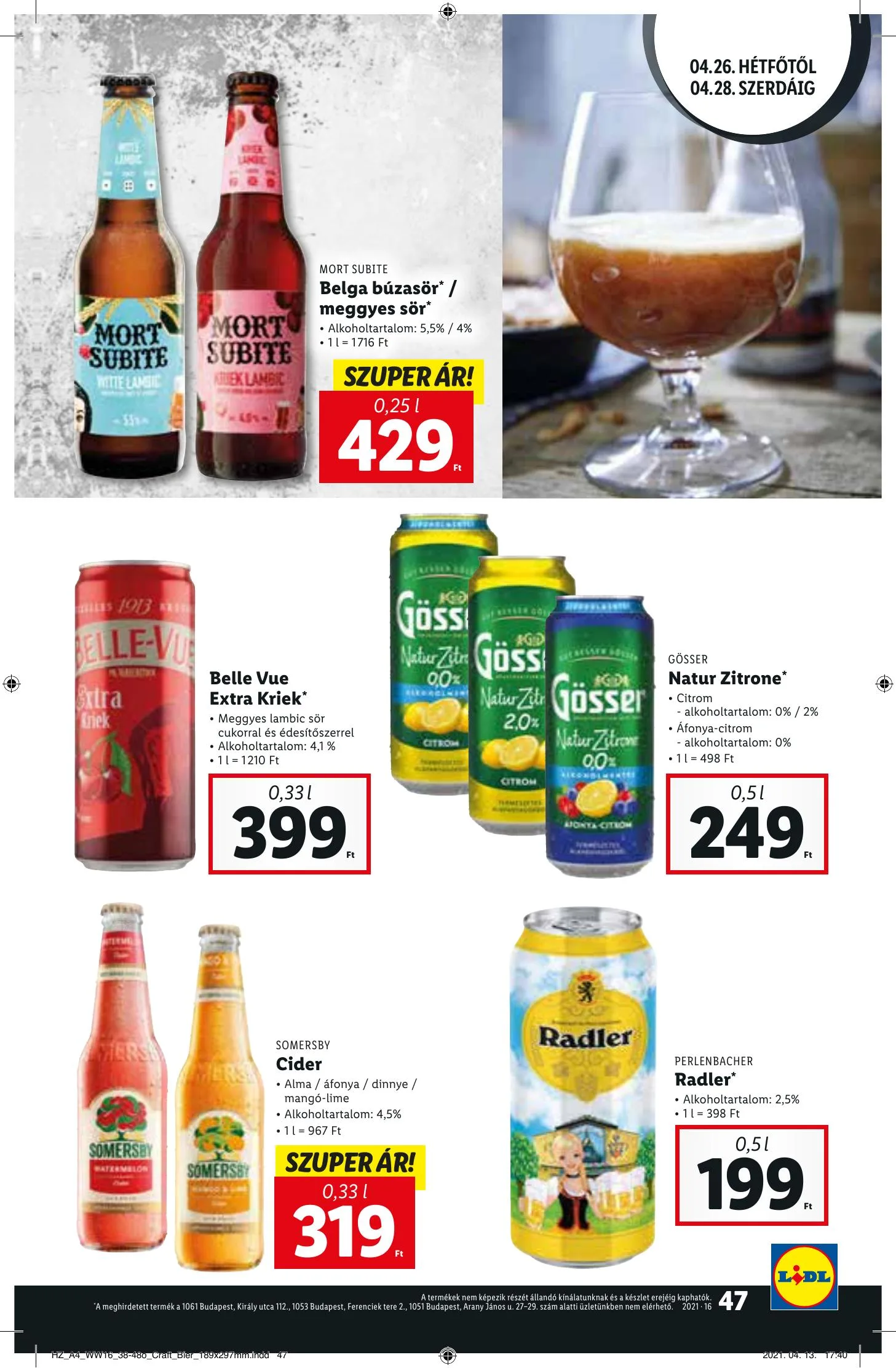 Lidl akciós újság 04.22–04.28 – 47. oldal