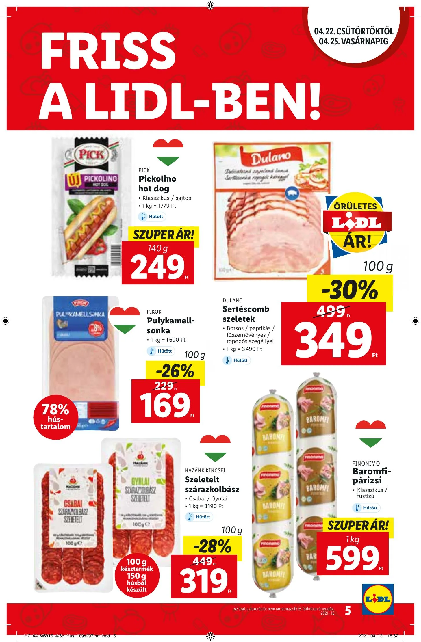 Lidl akciós újság 04.22–04.28 – 5. oldal