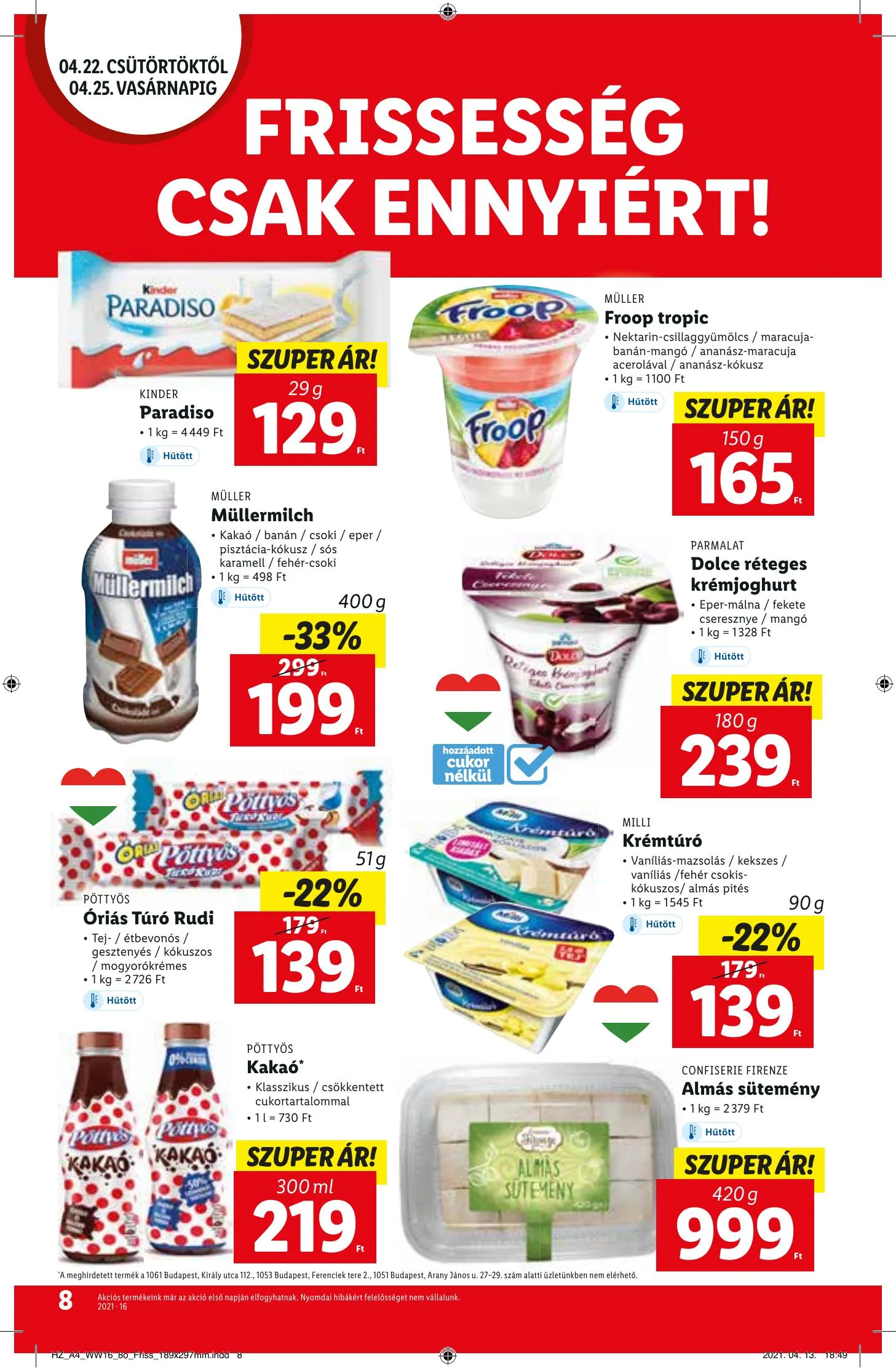 Lidl akciós újság 04.22–04.28 – 8. oldal