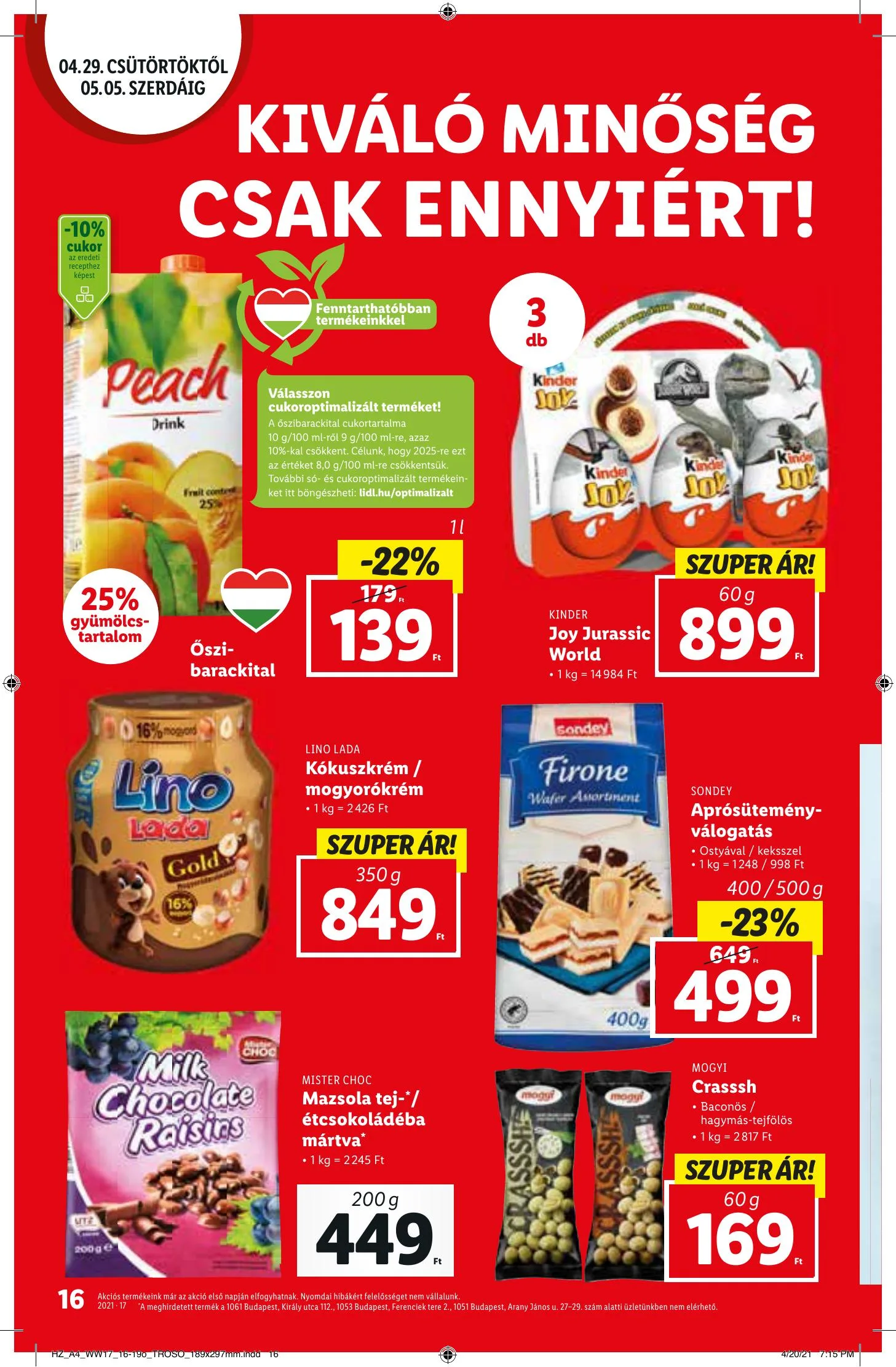 Lidl akciós újság 04.29–05.05 – 16. oldal