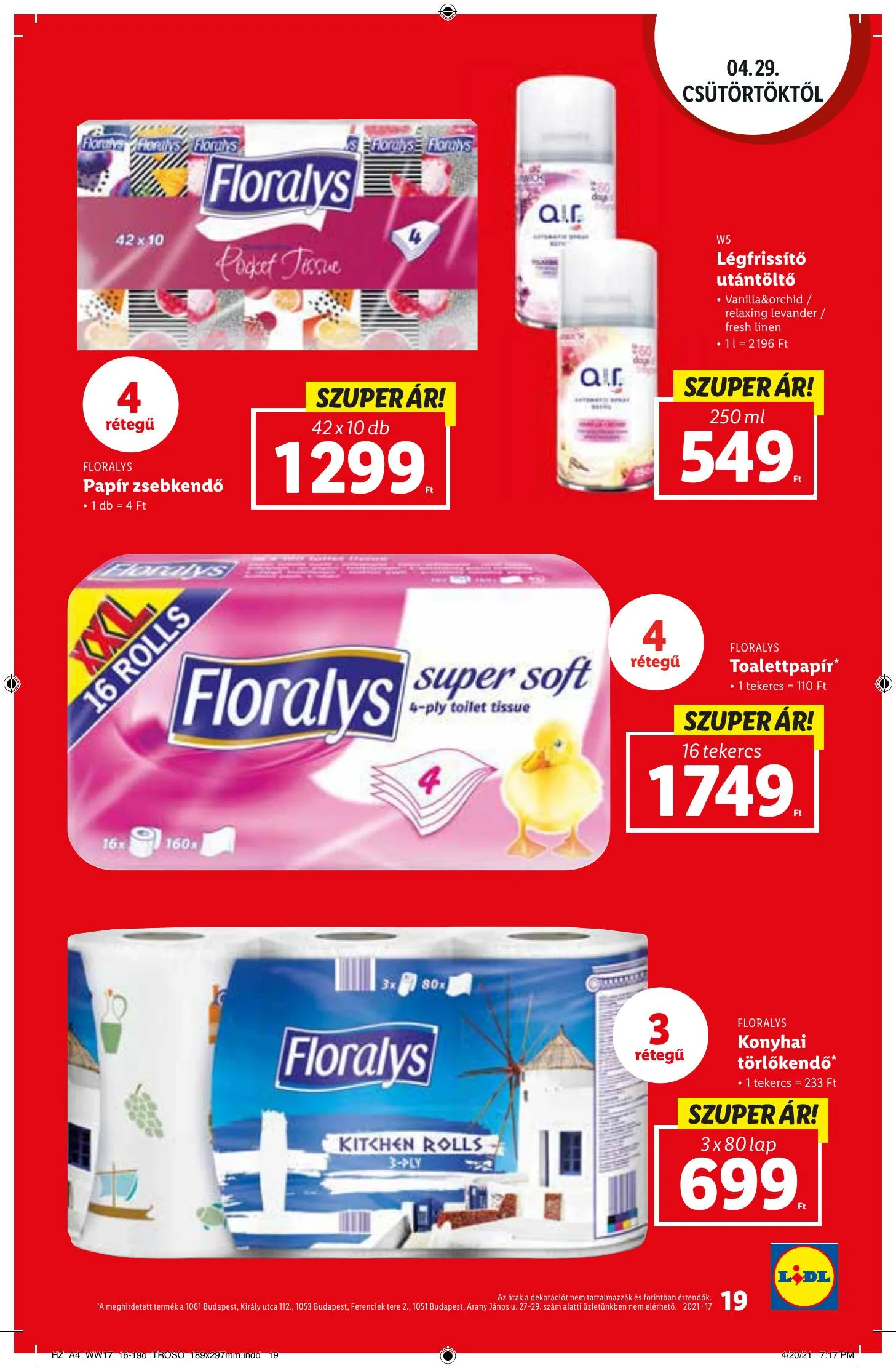 Lidl akciós újság 04.29–05.05 – 19. oldal