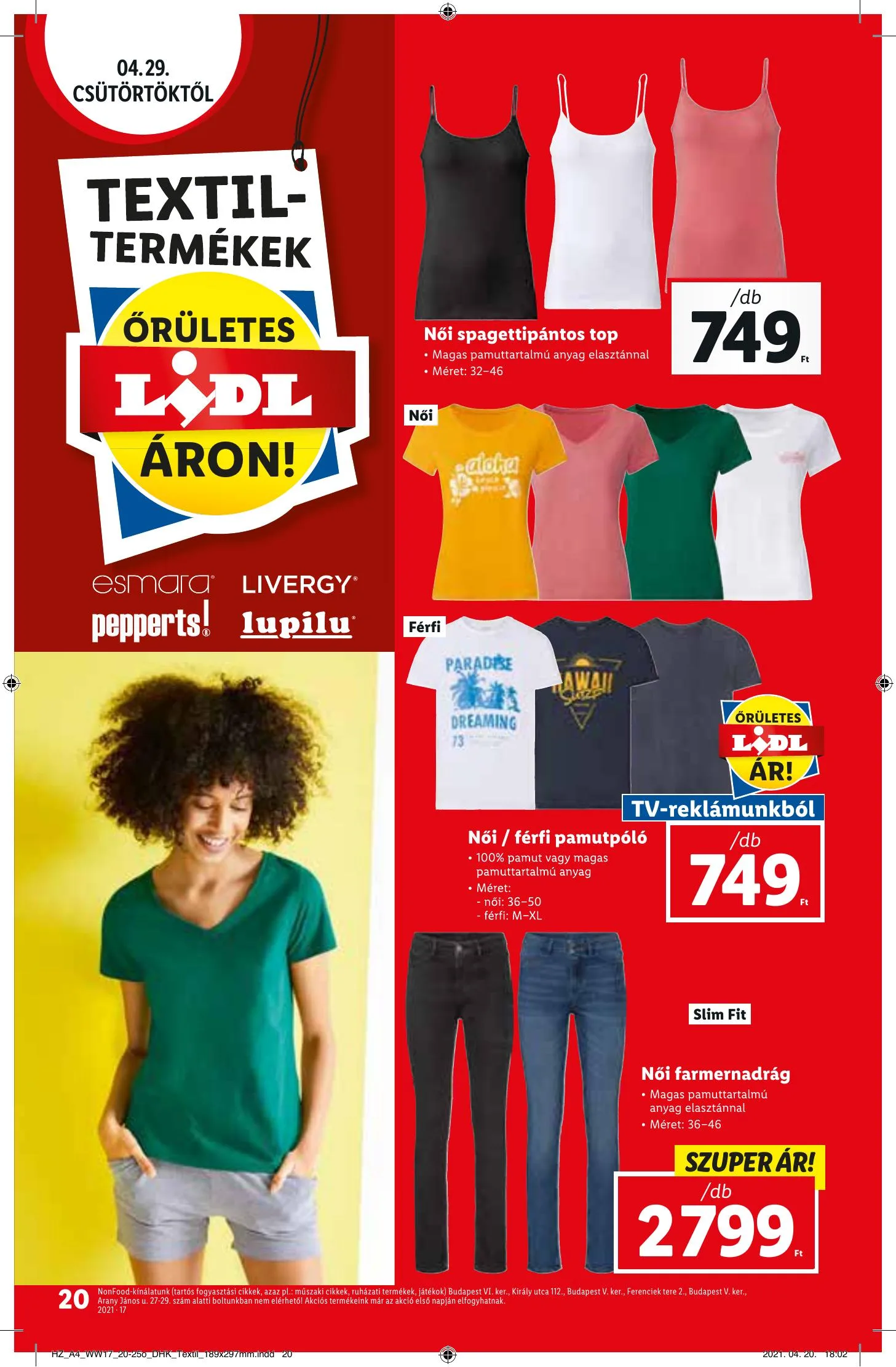 Lidl akciós újság 04.29–05.05 – 20. oldal