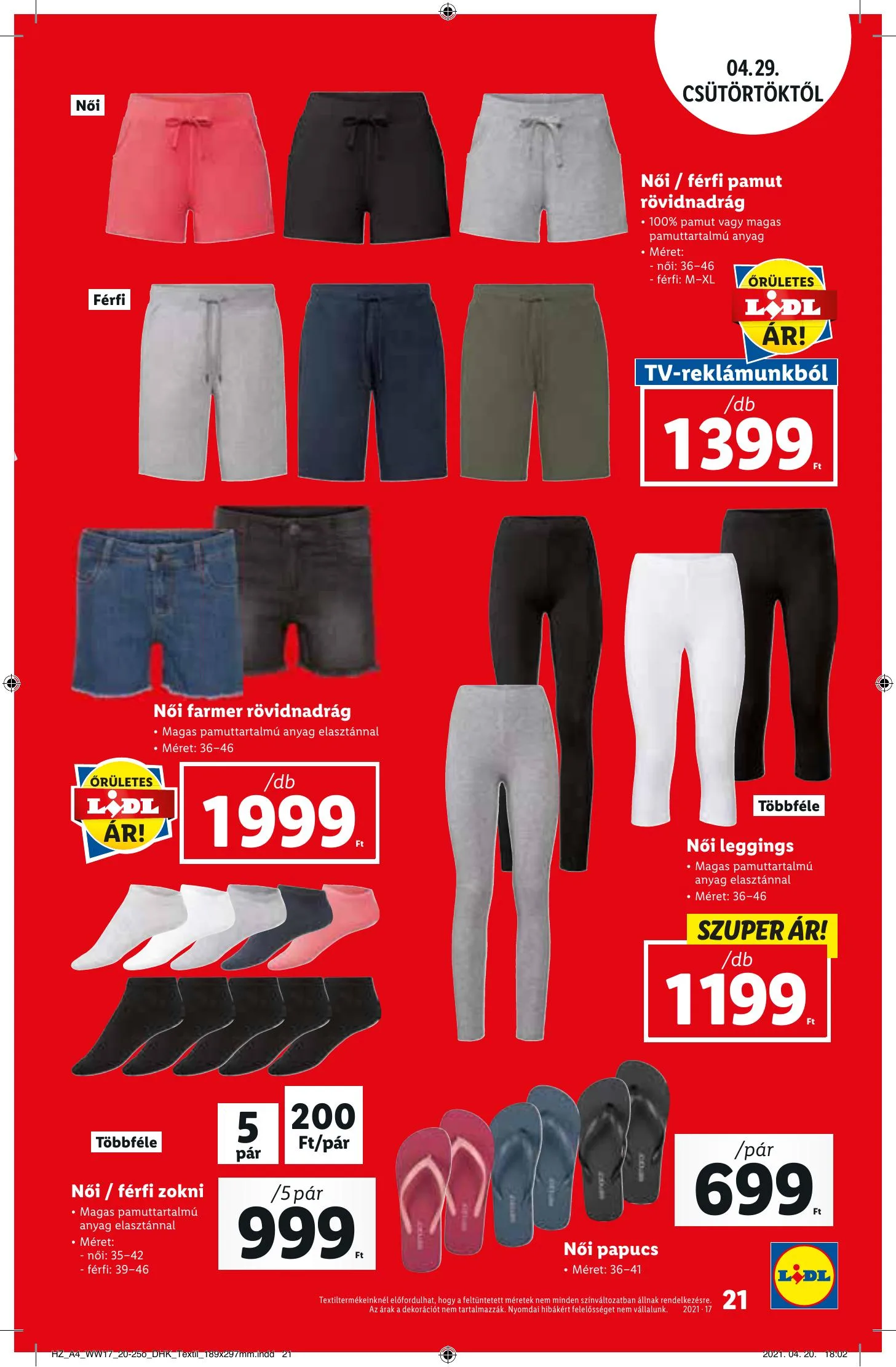 Lidl akciós újság 04.29–05.05 – 21. oldal