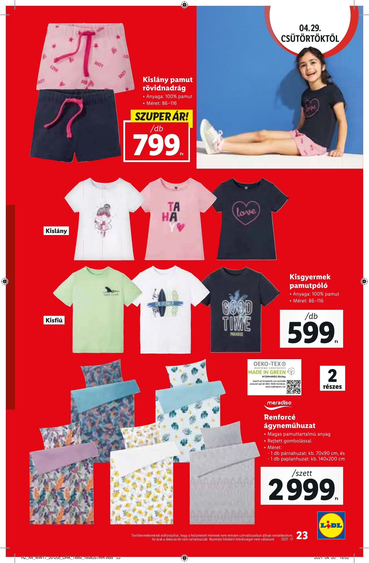 Lidl akciós újság 04.29–05.05 – 23. oldal