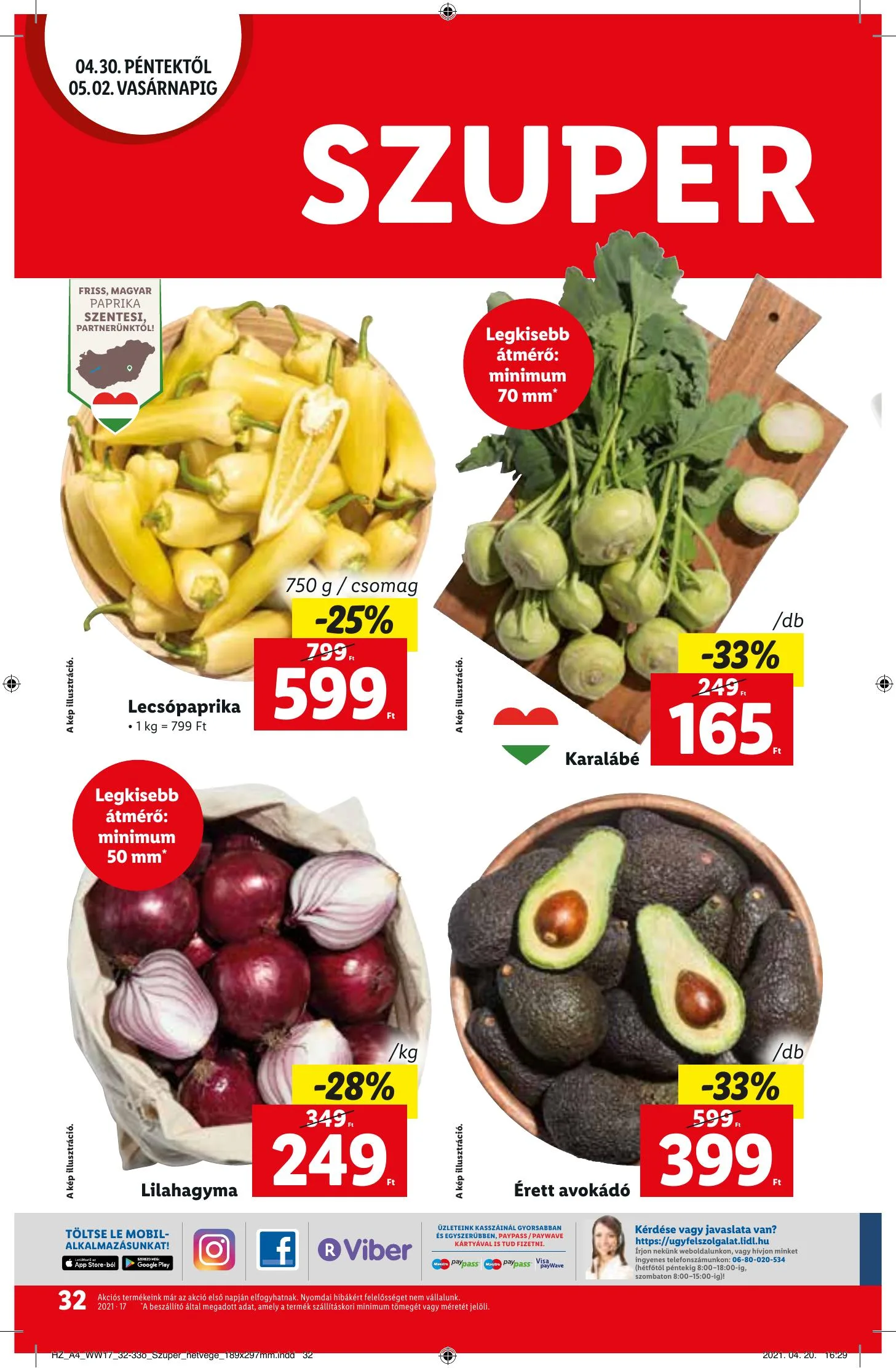 Lidl akciós újság 04.29–05.05 – 32. oldal