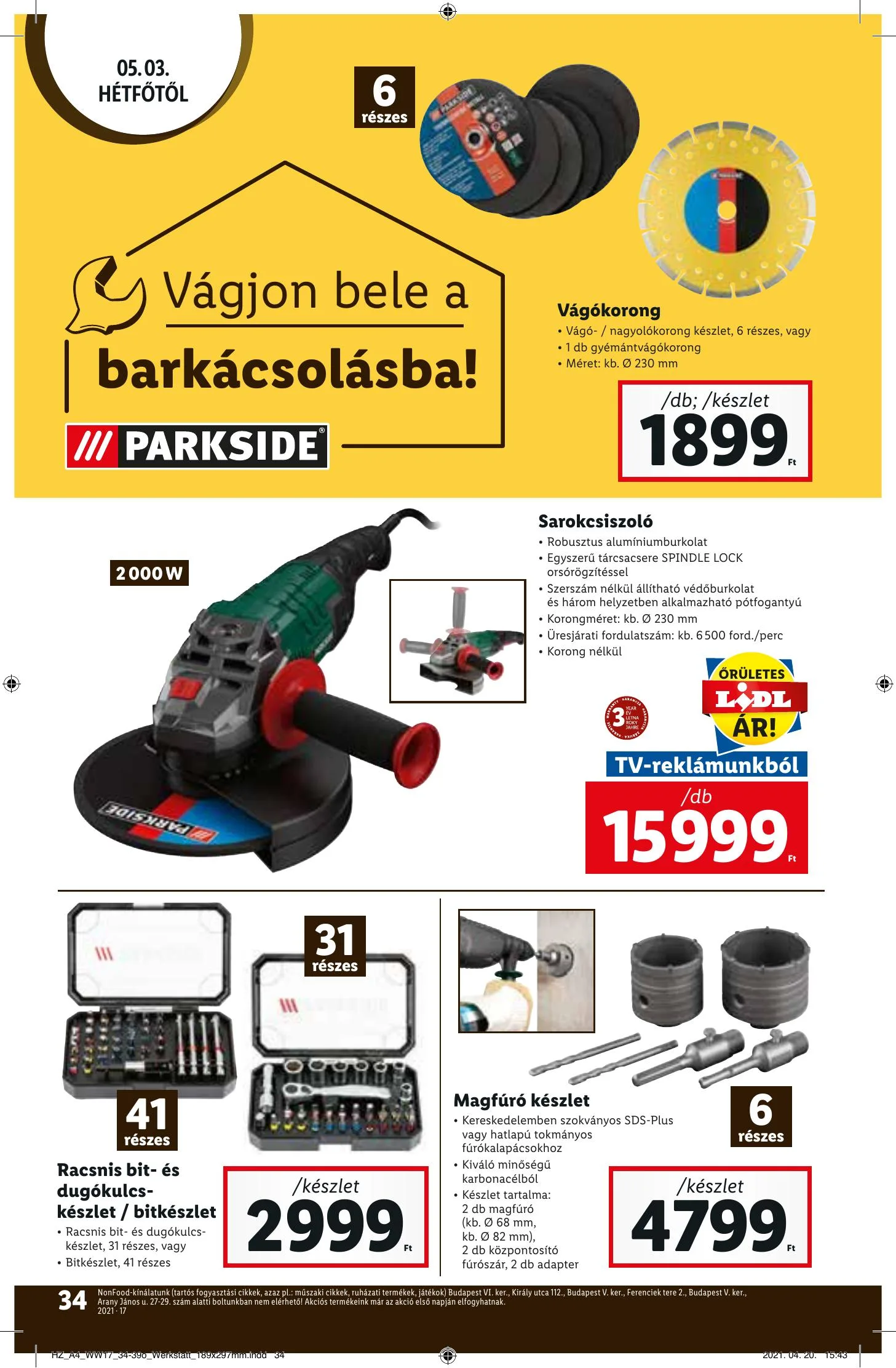 Lidl akciós újság 04.29–05.05 – 34. oldal