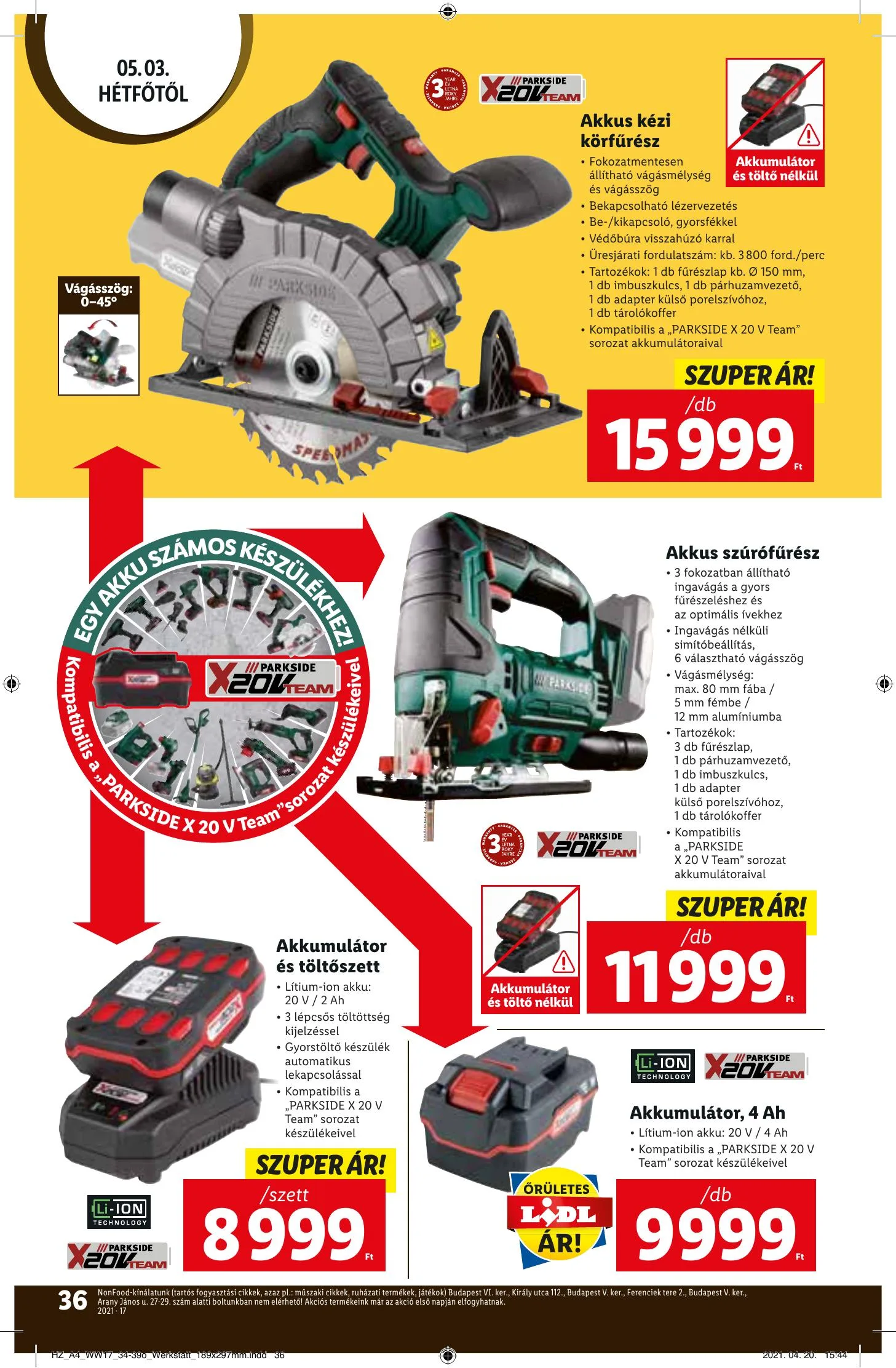 Lidl akciós újság 04.29–05.05 – 36. oldal