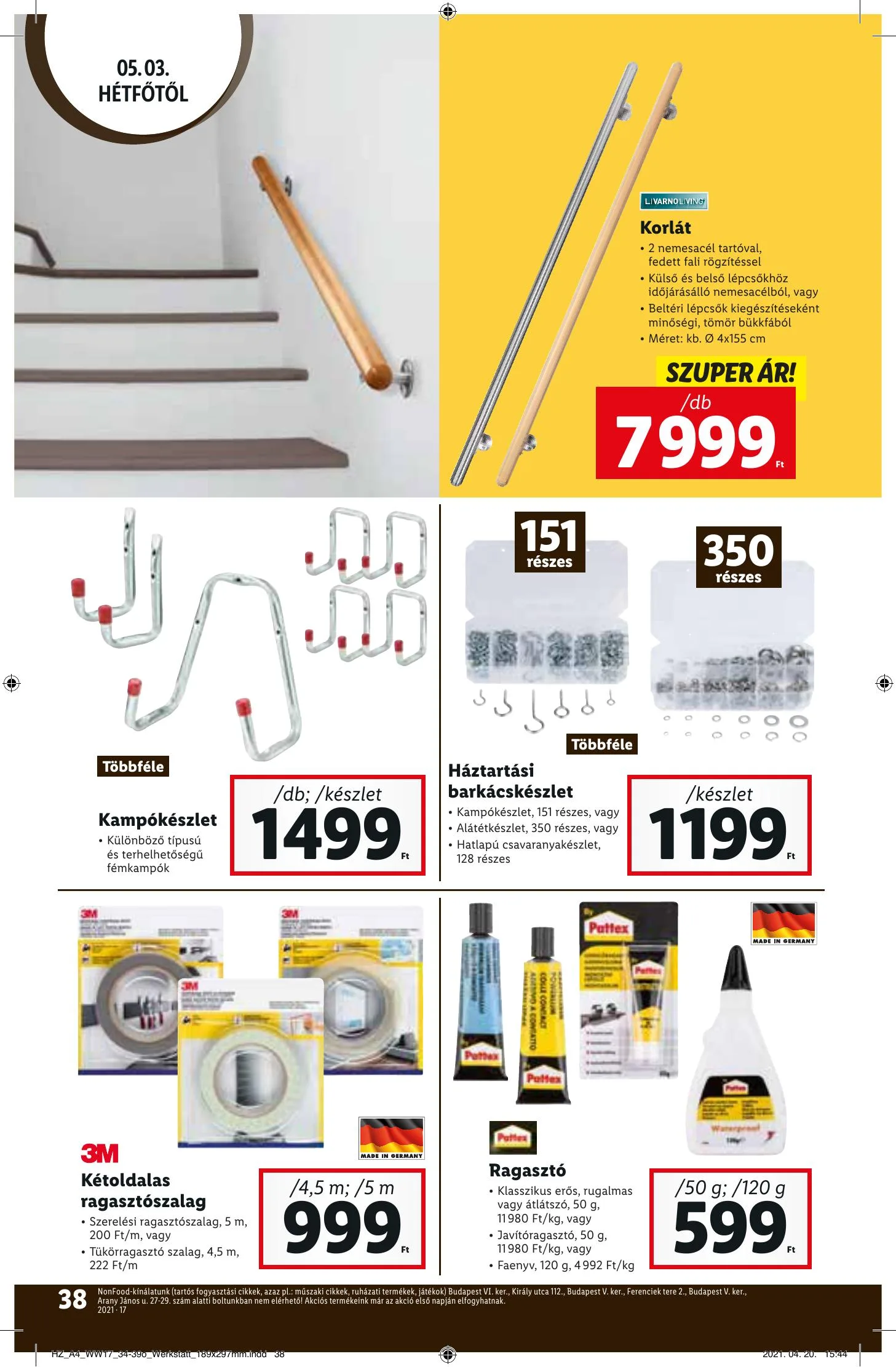 Lidl akciós újság 04.29–05.05 – 38. oldal