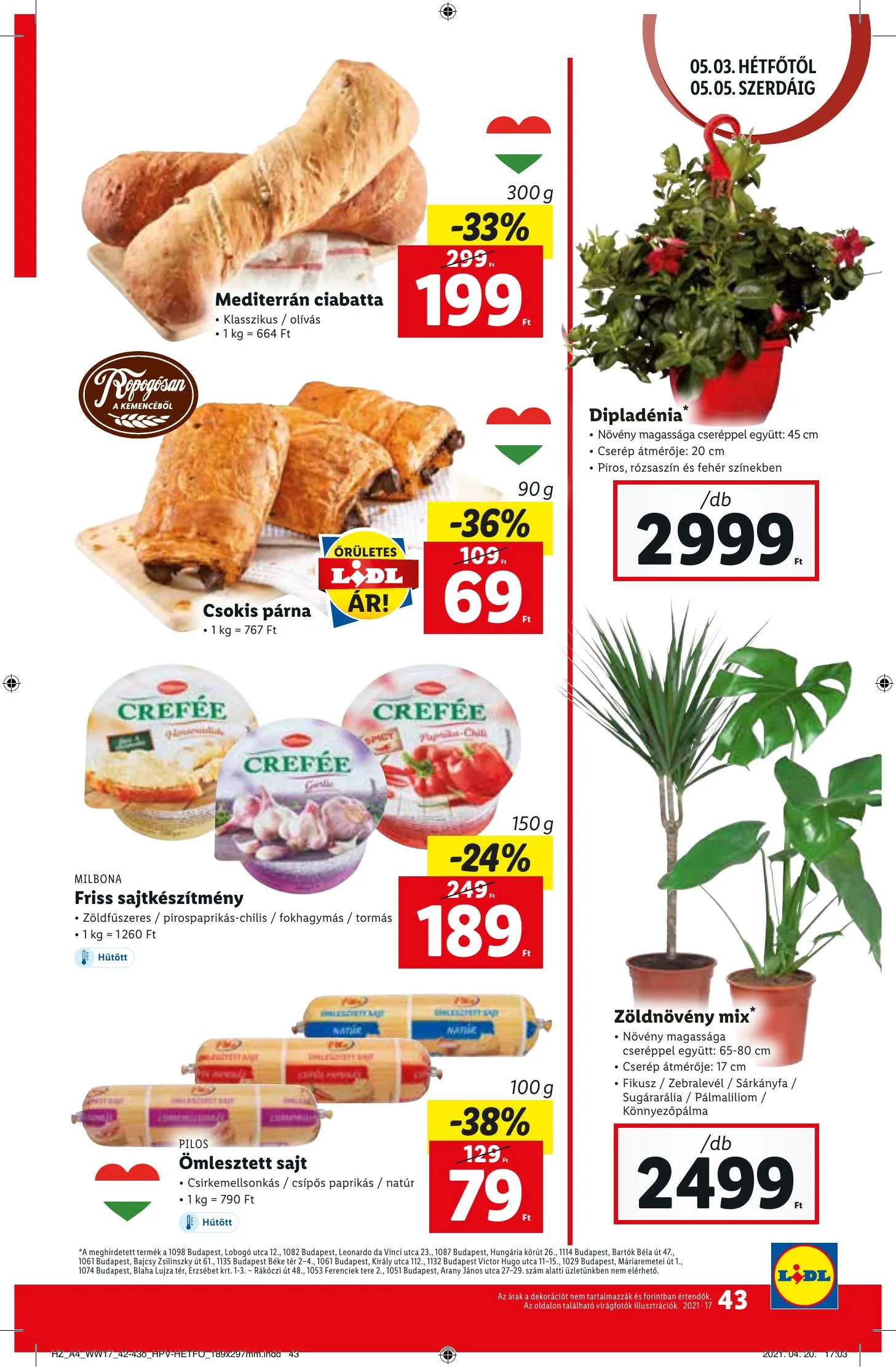 Lidl akciós újság 04.29–05.05 – 43. oldal