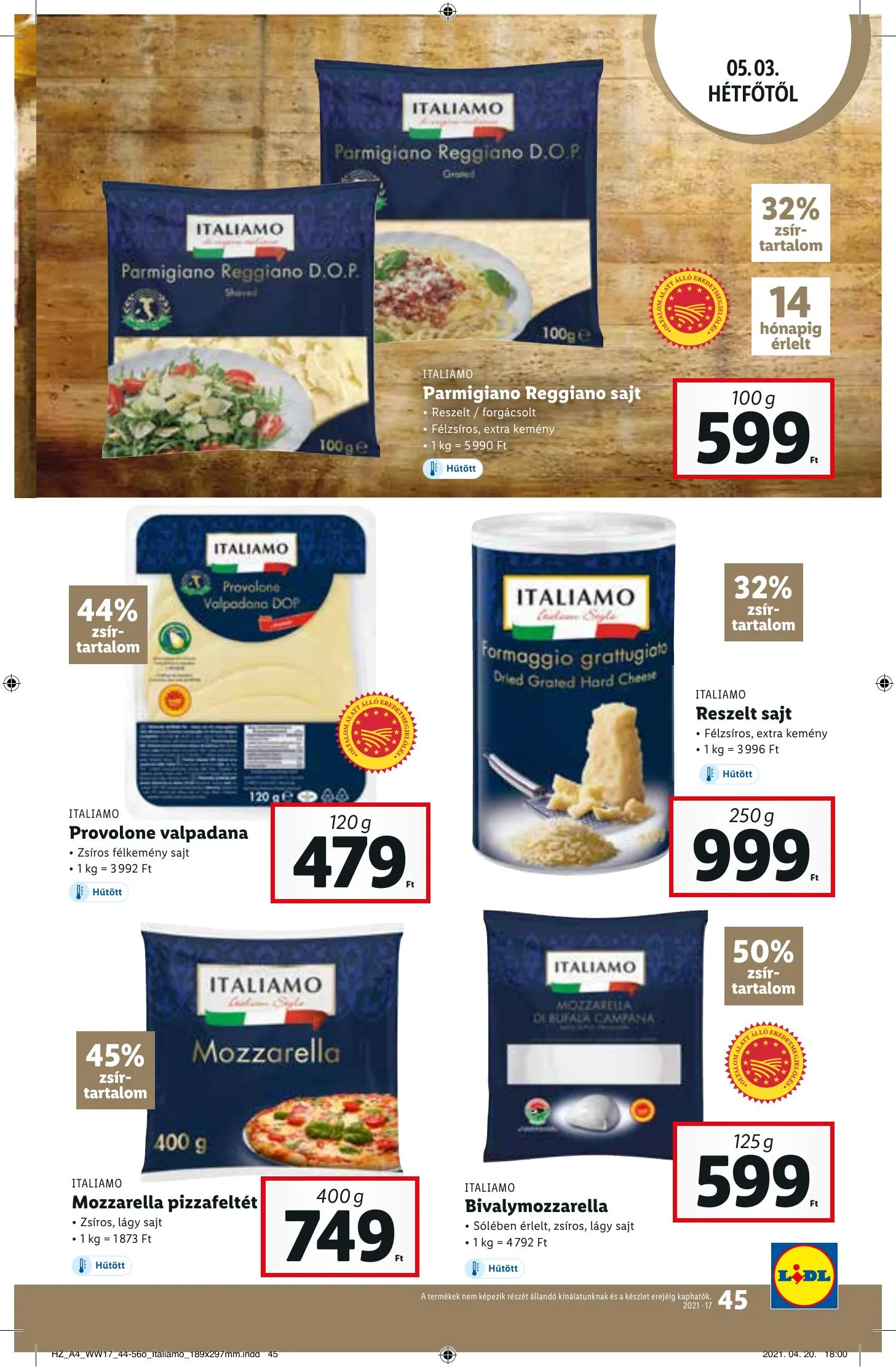 Lidl akciós újság 04.29–05.05 – 45. oldal
