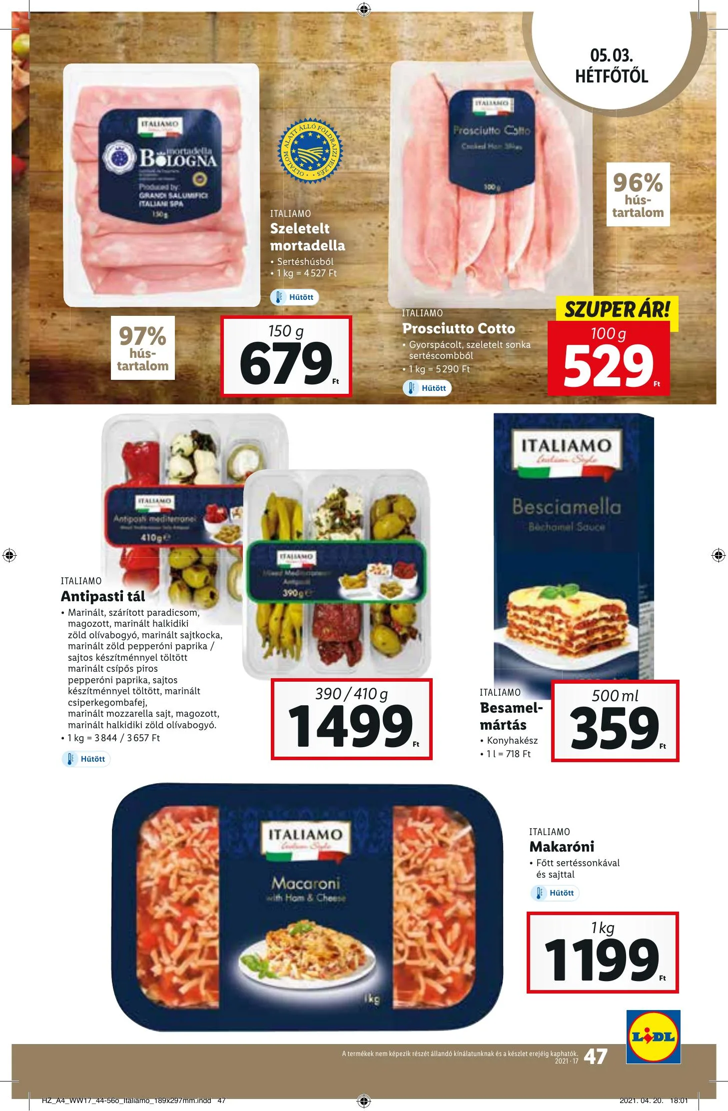 Lidl akciós újság 04.29–05.05 – 47. oldal