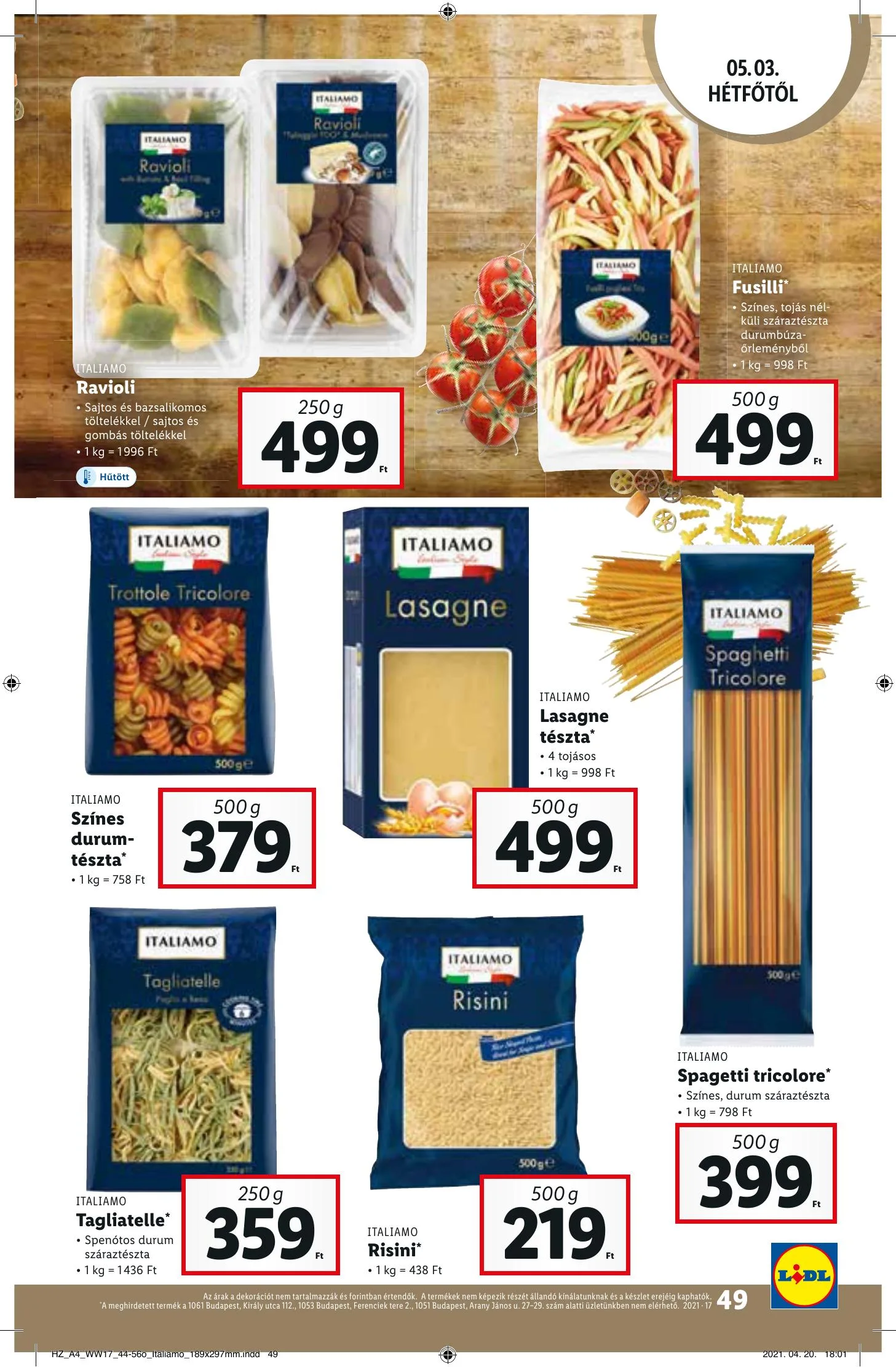 Lidl akciós újság 04.29–05.05 – 49. oldal