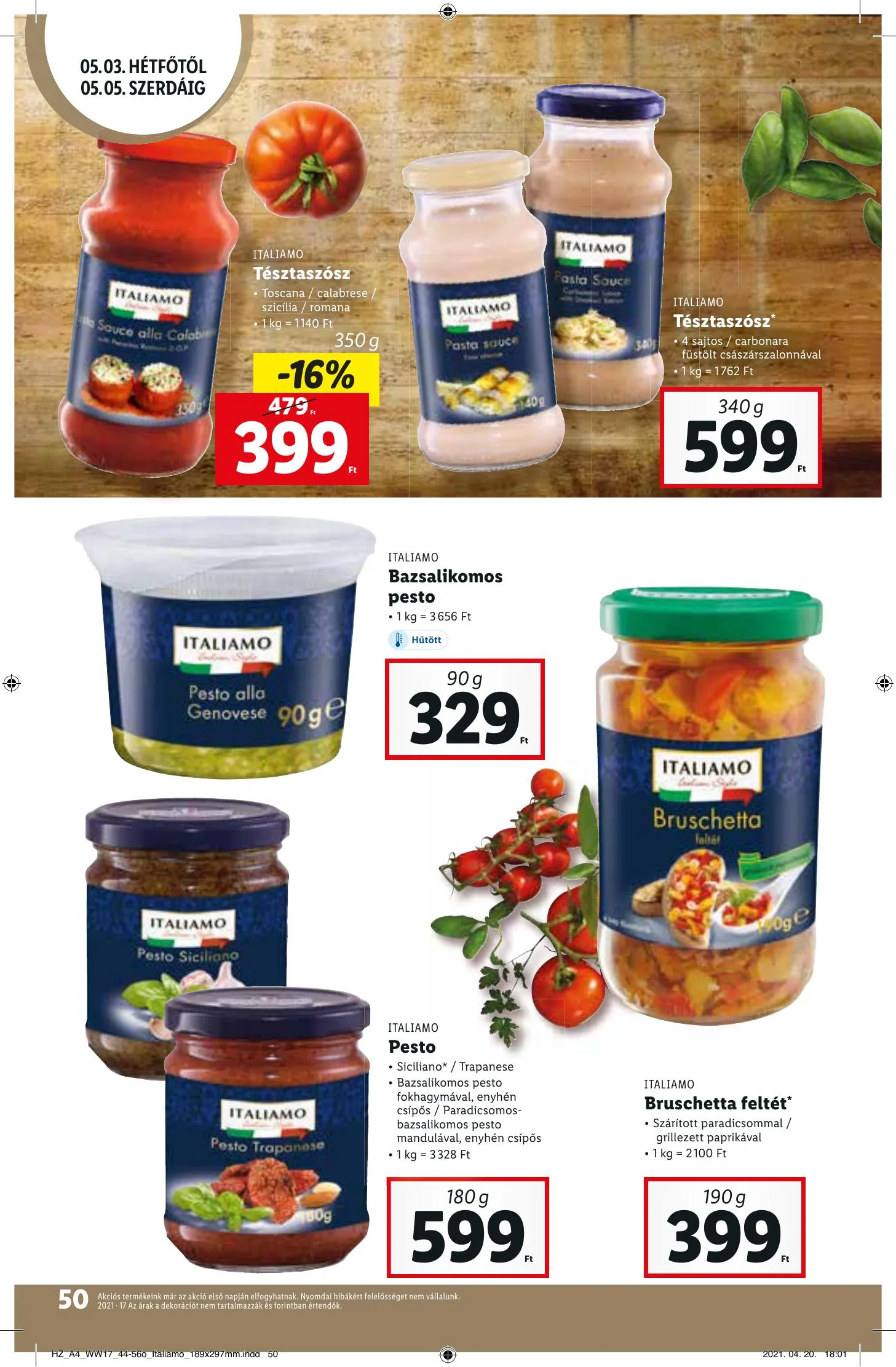 Lidl akciós újság 04.29–05.05 – 50. oldal