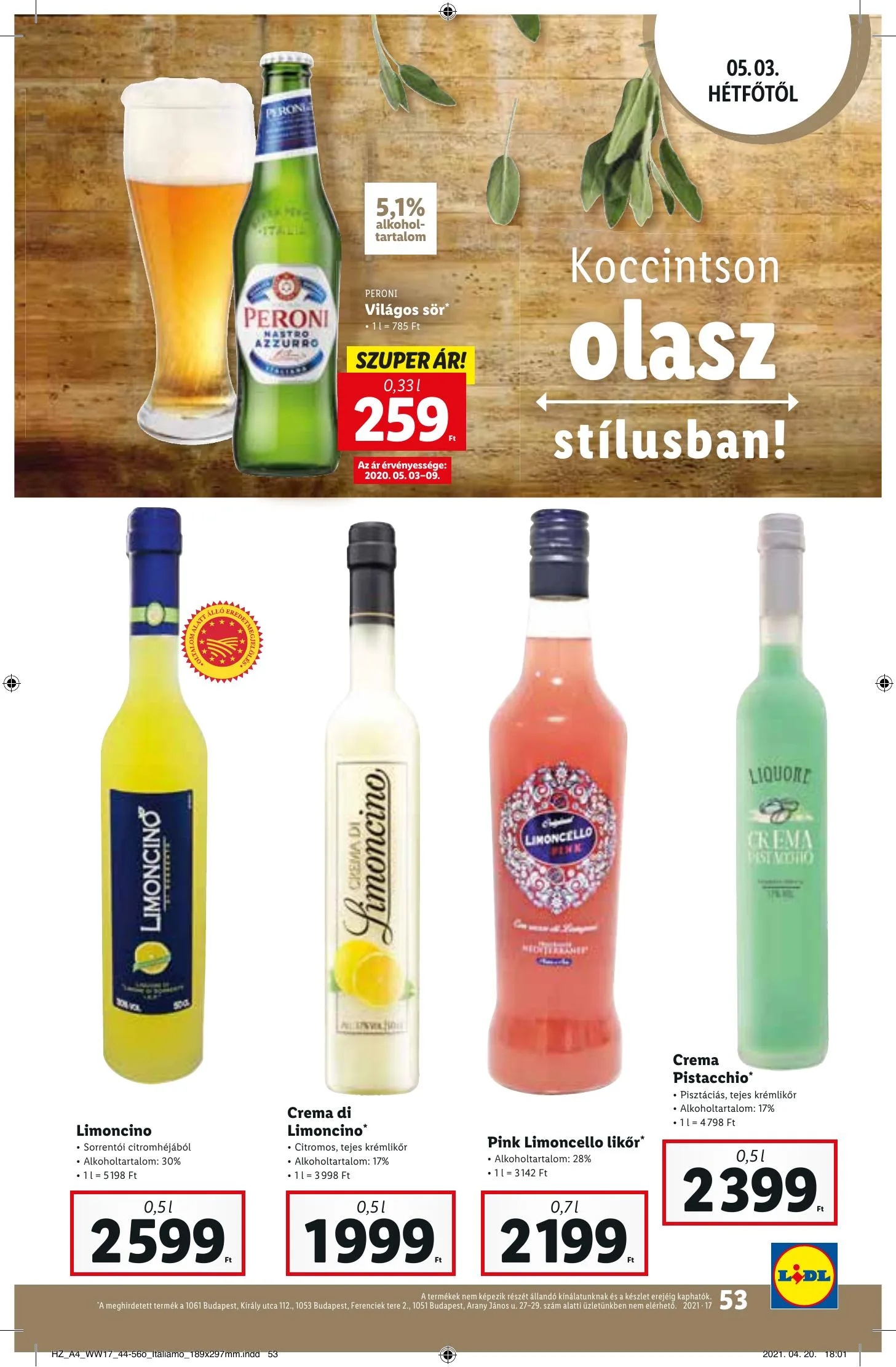 Lidl akciós újság 04.29–05.05 – 53. oldal