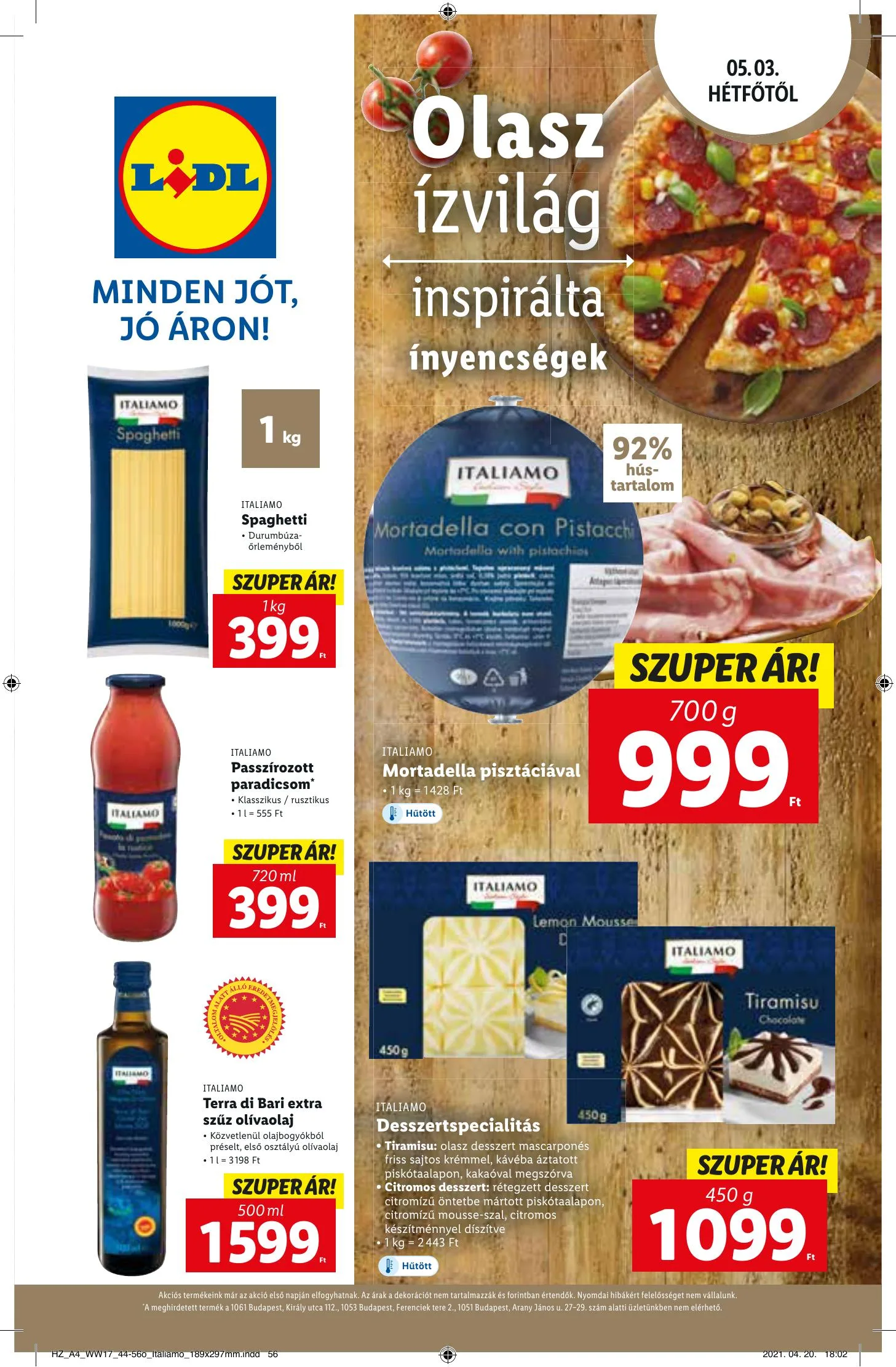 Lidl akciós újság 04.29–05.05 – 56. oldal