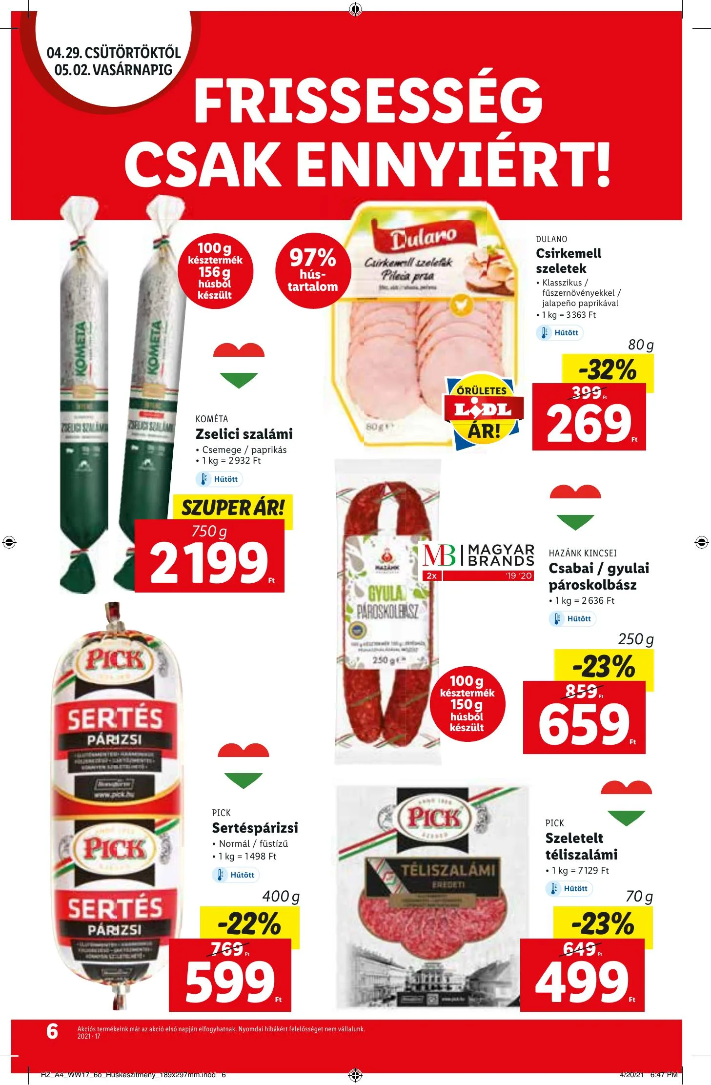 Lidl akciós újság 04.29–05.05 – 6. oldal