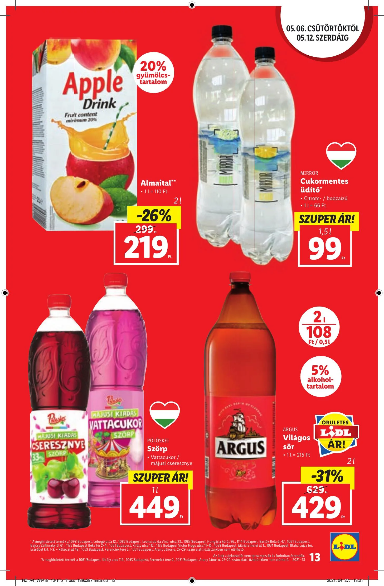 Lidl akciós újság 05.06–05.12 – 13. oldal