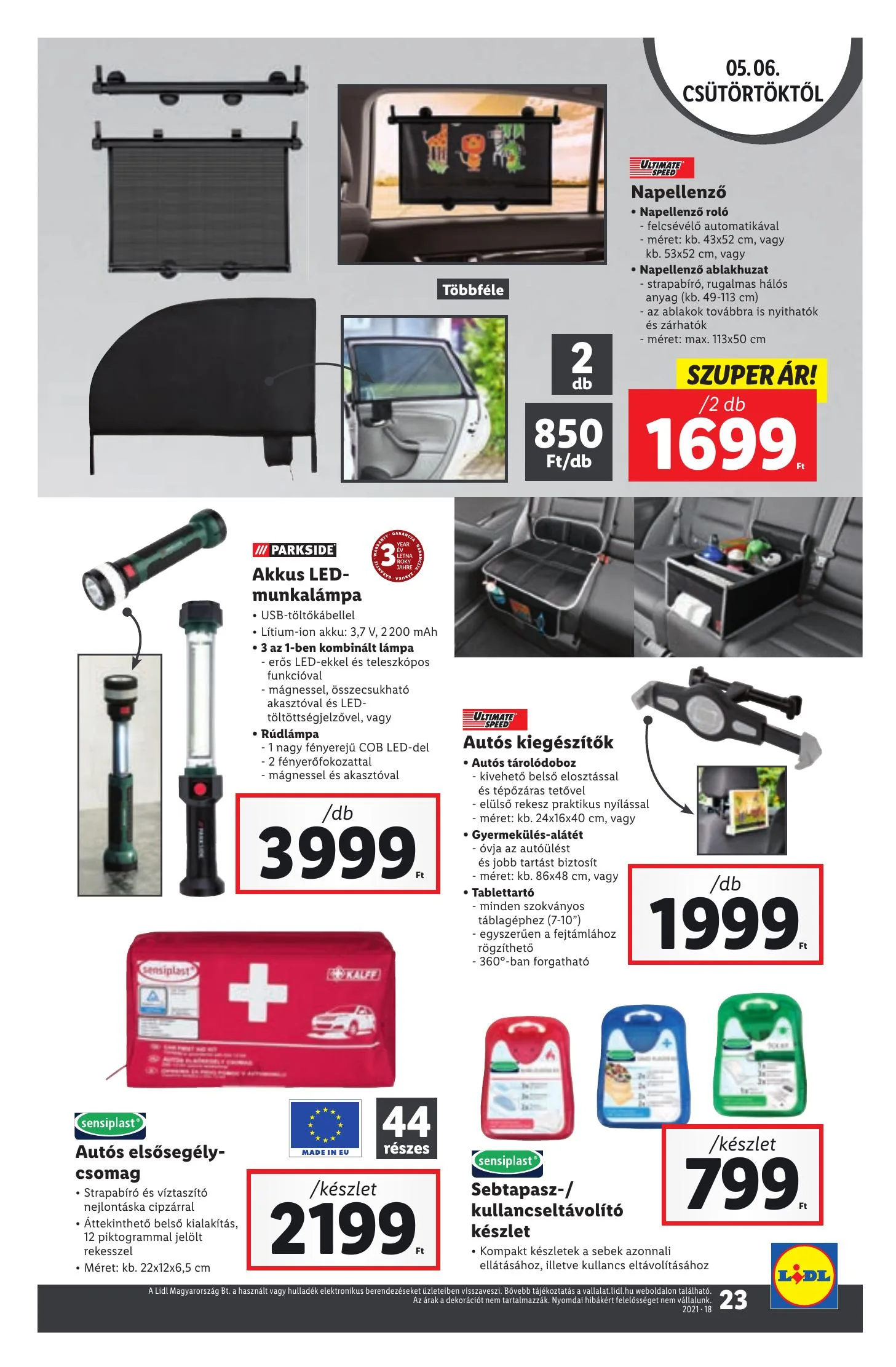Lidl akciós újság 05.06–05.12 – 23. oldal