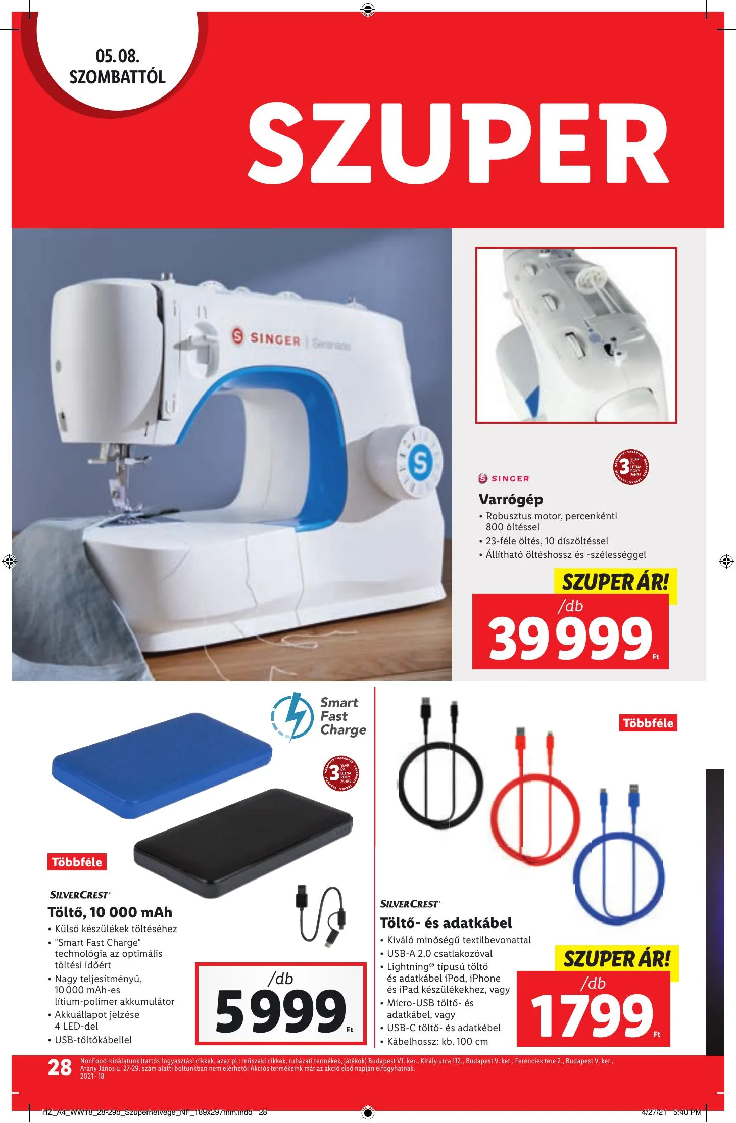 Lidl akciós újság 05.06–05.12 – 28. oldal