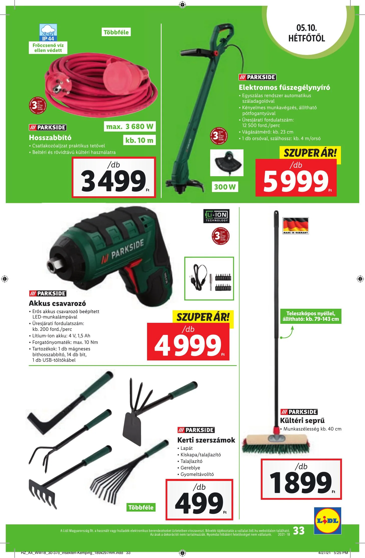 Lidl akciós újság 05.06–05.12 – 33. oldal