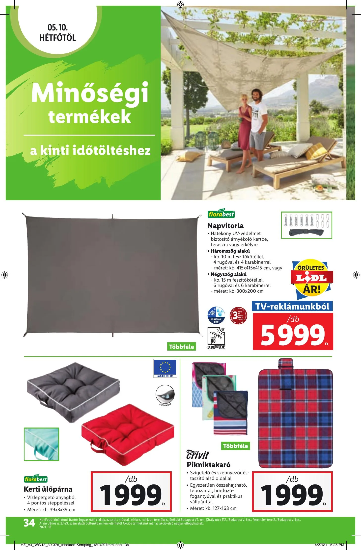 Lidl akciós újság 05.06–05.12 – 34. oldal