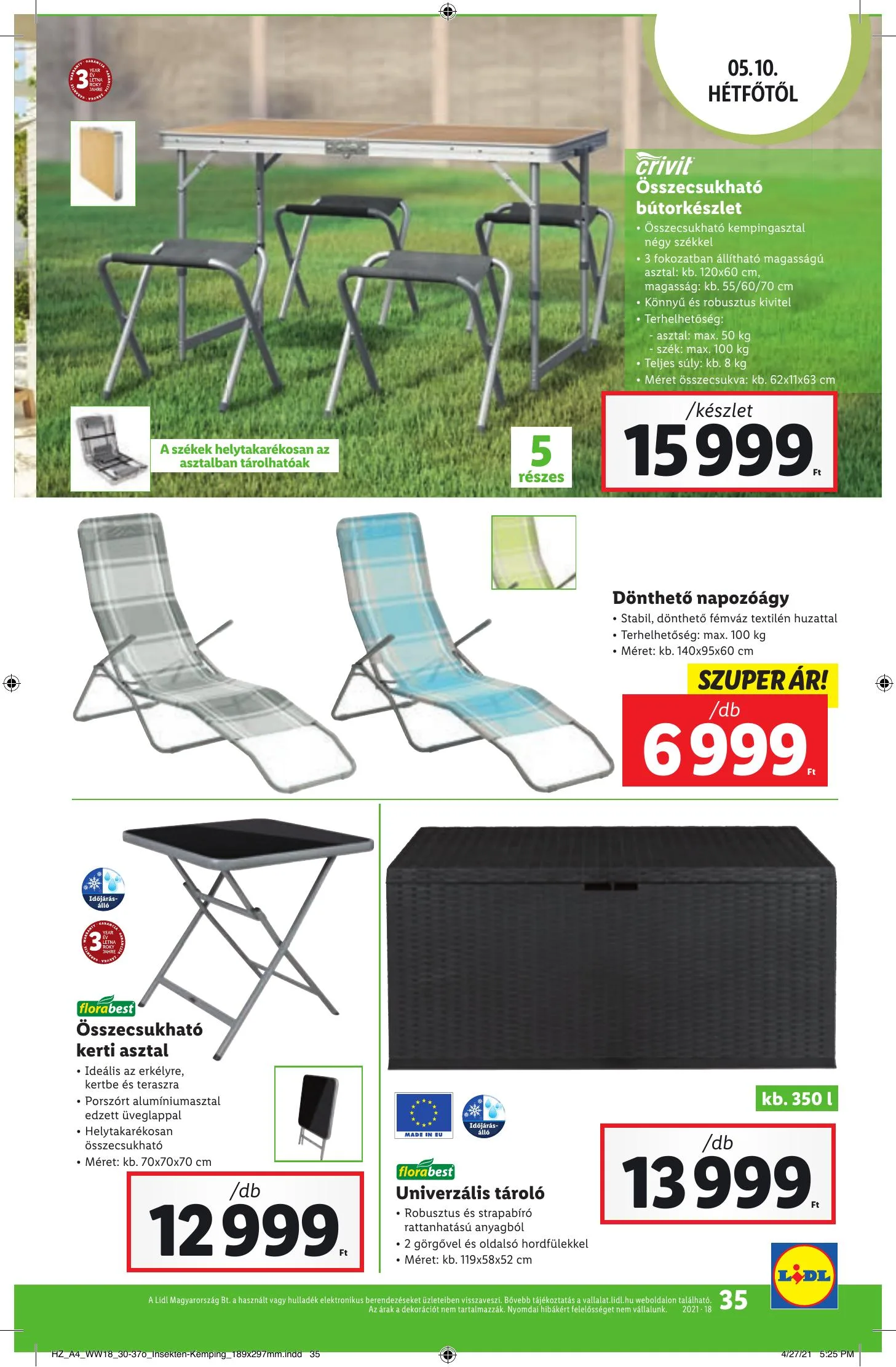 Lidl akciós újság 05.06–05.12 – 35. oldal
