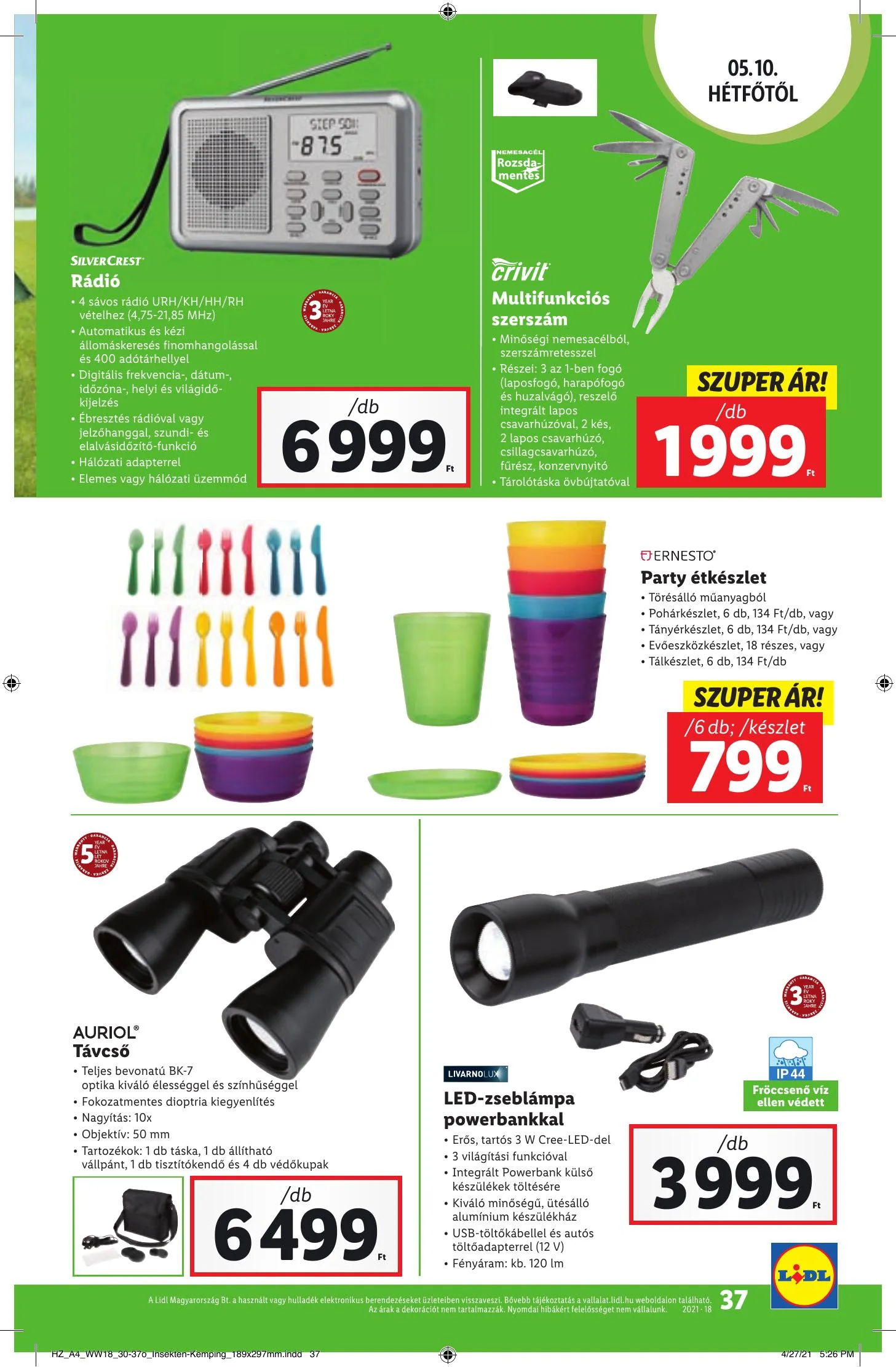 Lidl akciós újság 05.06–05.12 – 37. oldal