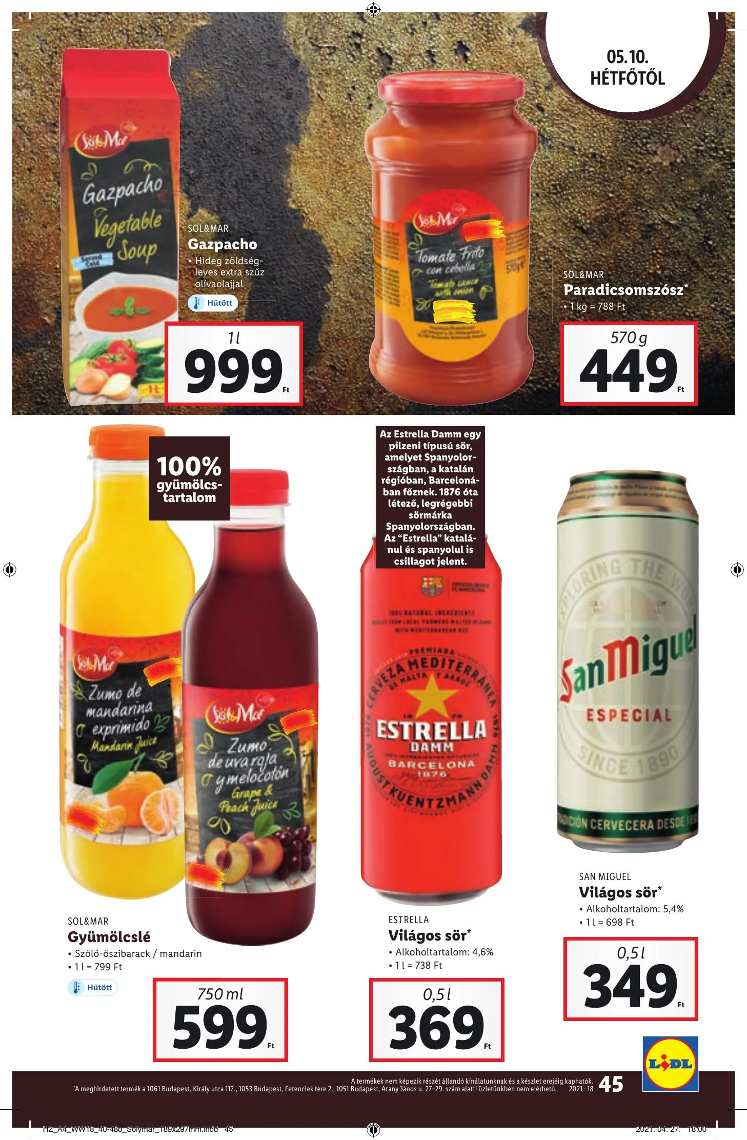 Lidl akciós újság 05.06–05.12 – 45. oldal