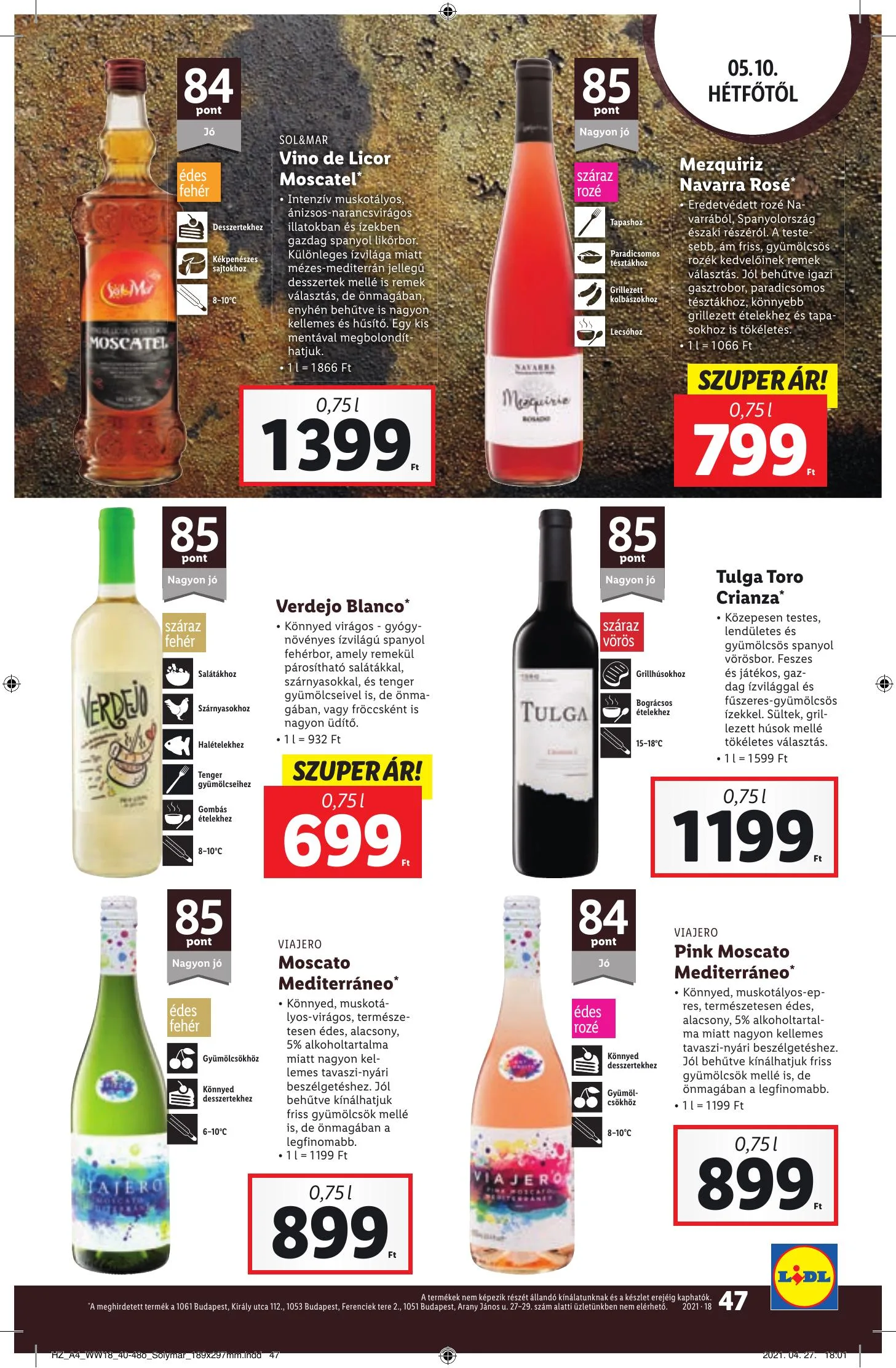 Lidl akciós újság 05.06–05.12 – 47. oldal
