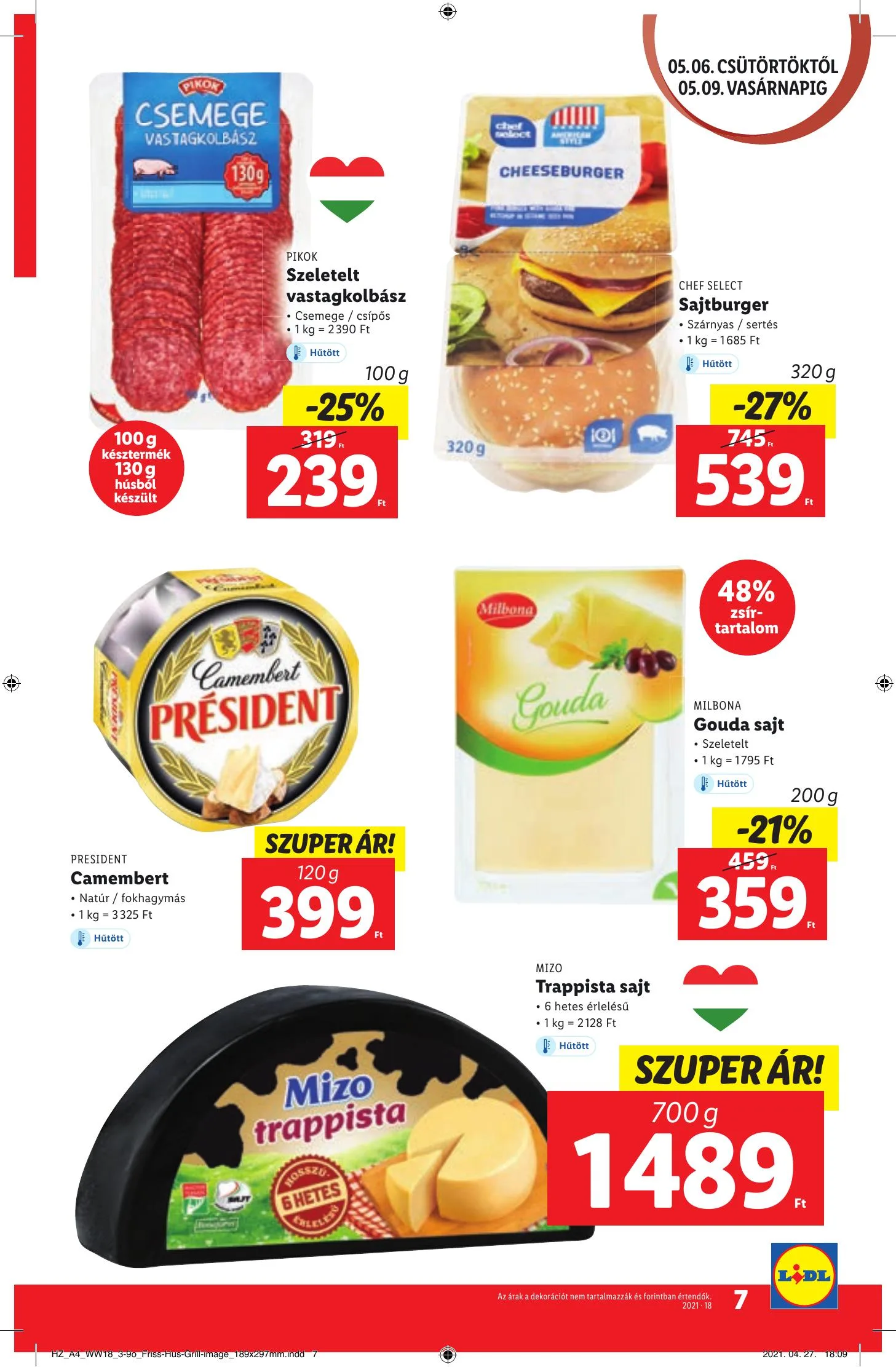 Lidl akciós újság 05.06–05.12 – 7. oldal
