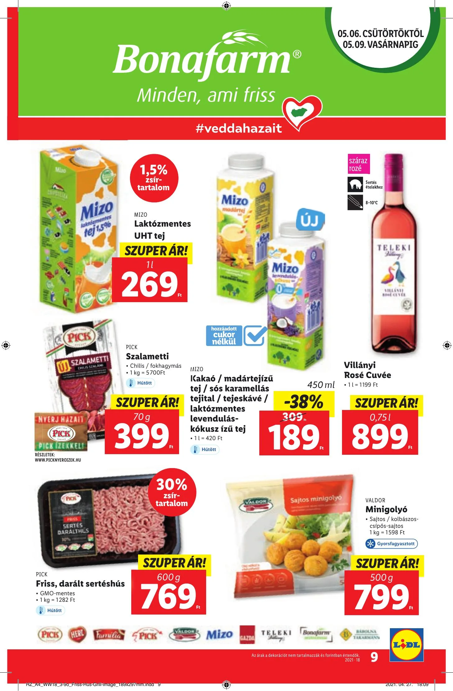 Lidl akciós újság 05.06–05.12 – 9. oldal