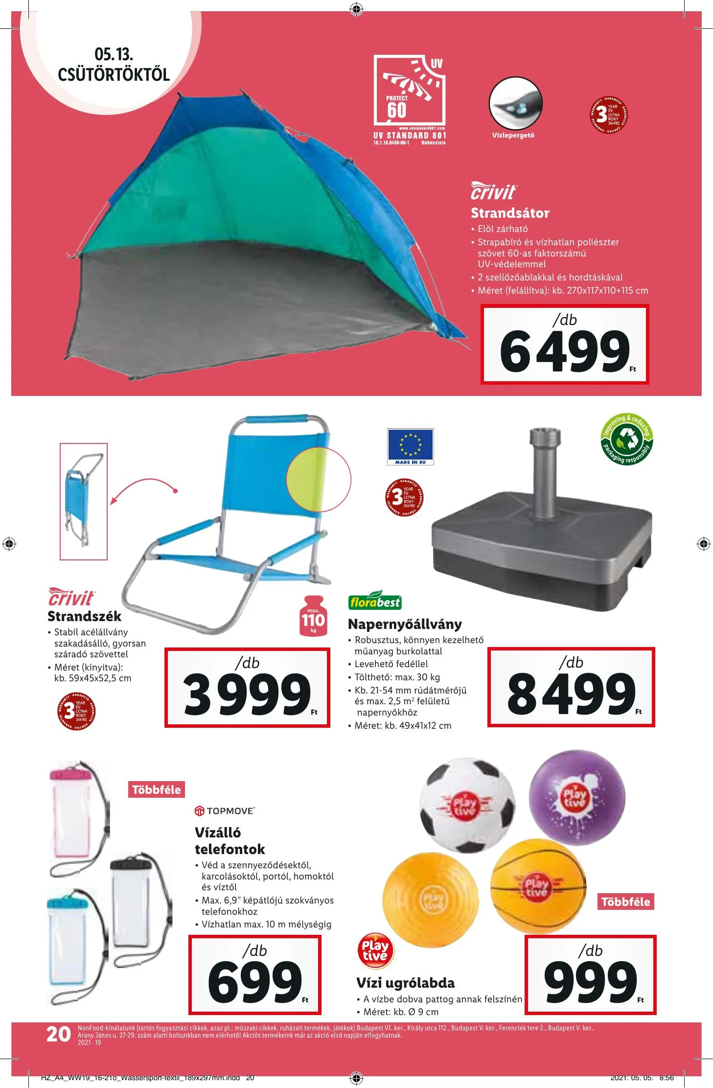Lidl akciós újság 05.13–05.19 – 20. oldal