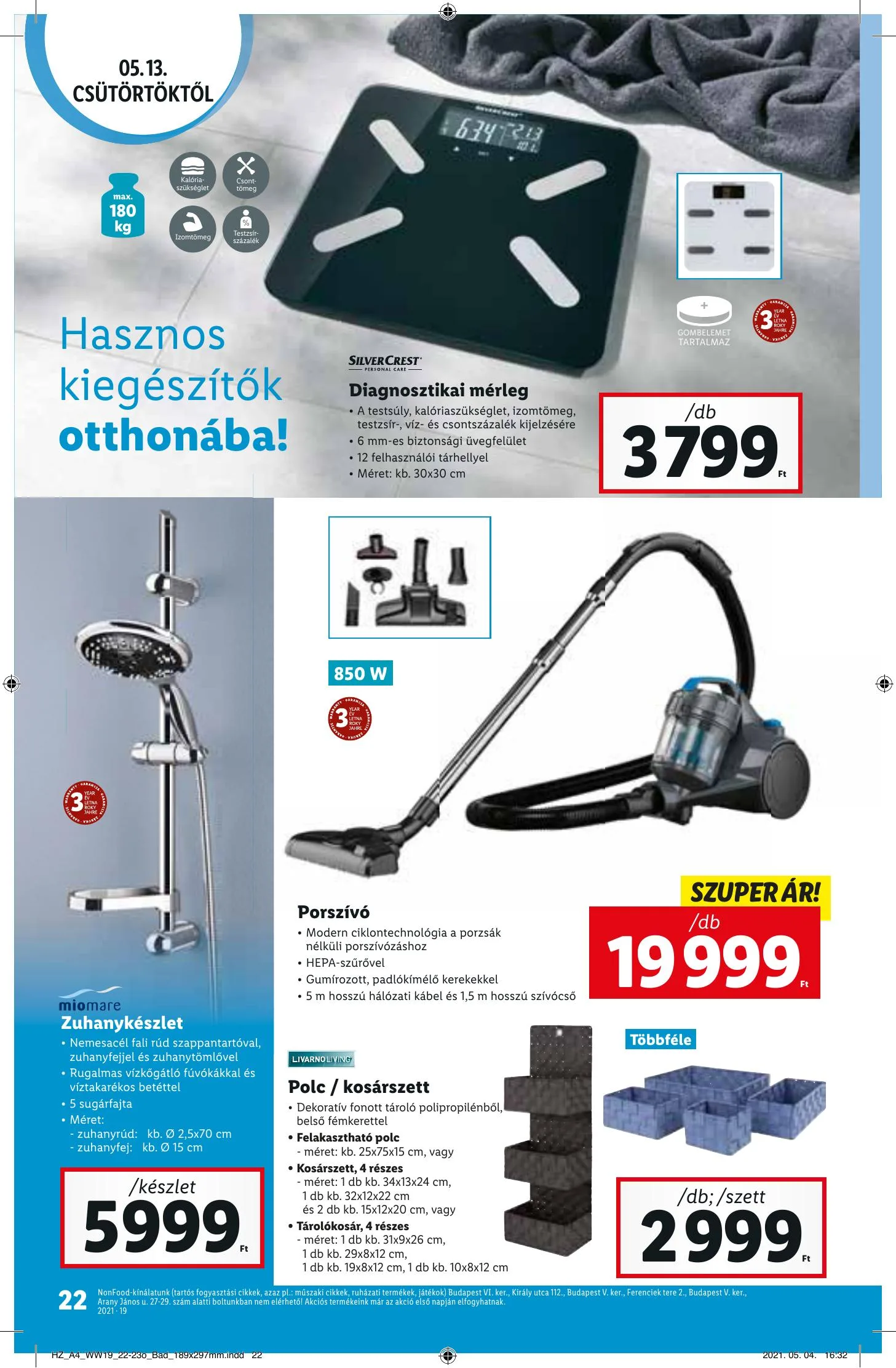 Lidl akciós újság 05.13–05.19 – 22. oldal