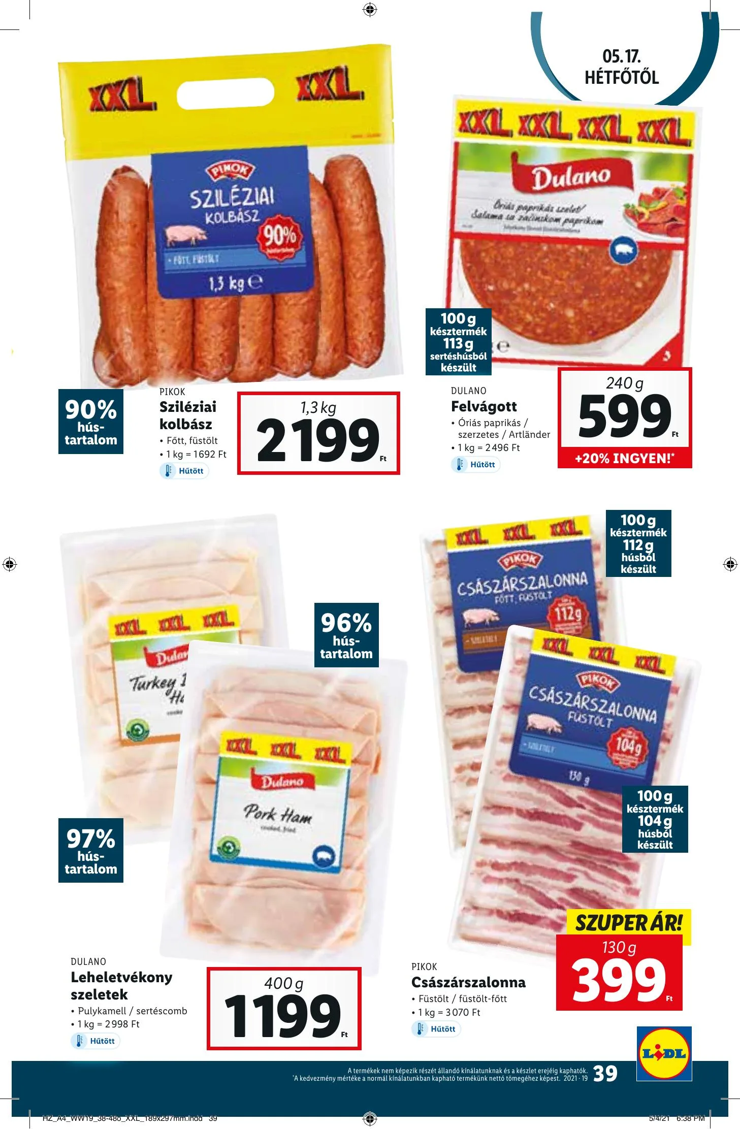 Lidl akciós újság 05.13–05.19 – 39. oldal