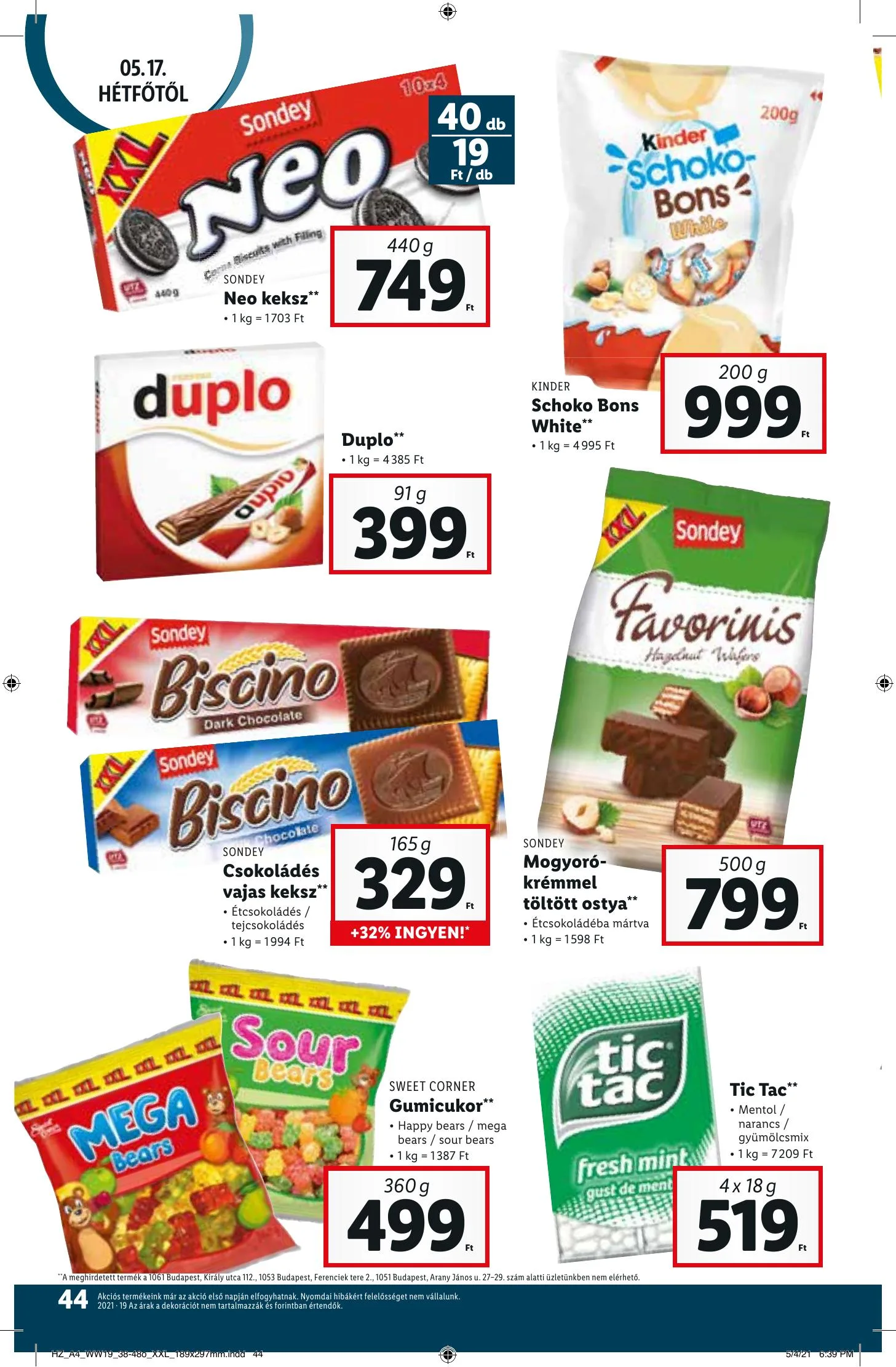 Lidl akciós újság 05.13–05.19 – 44. oldal