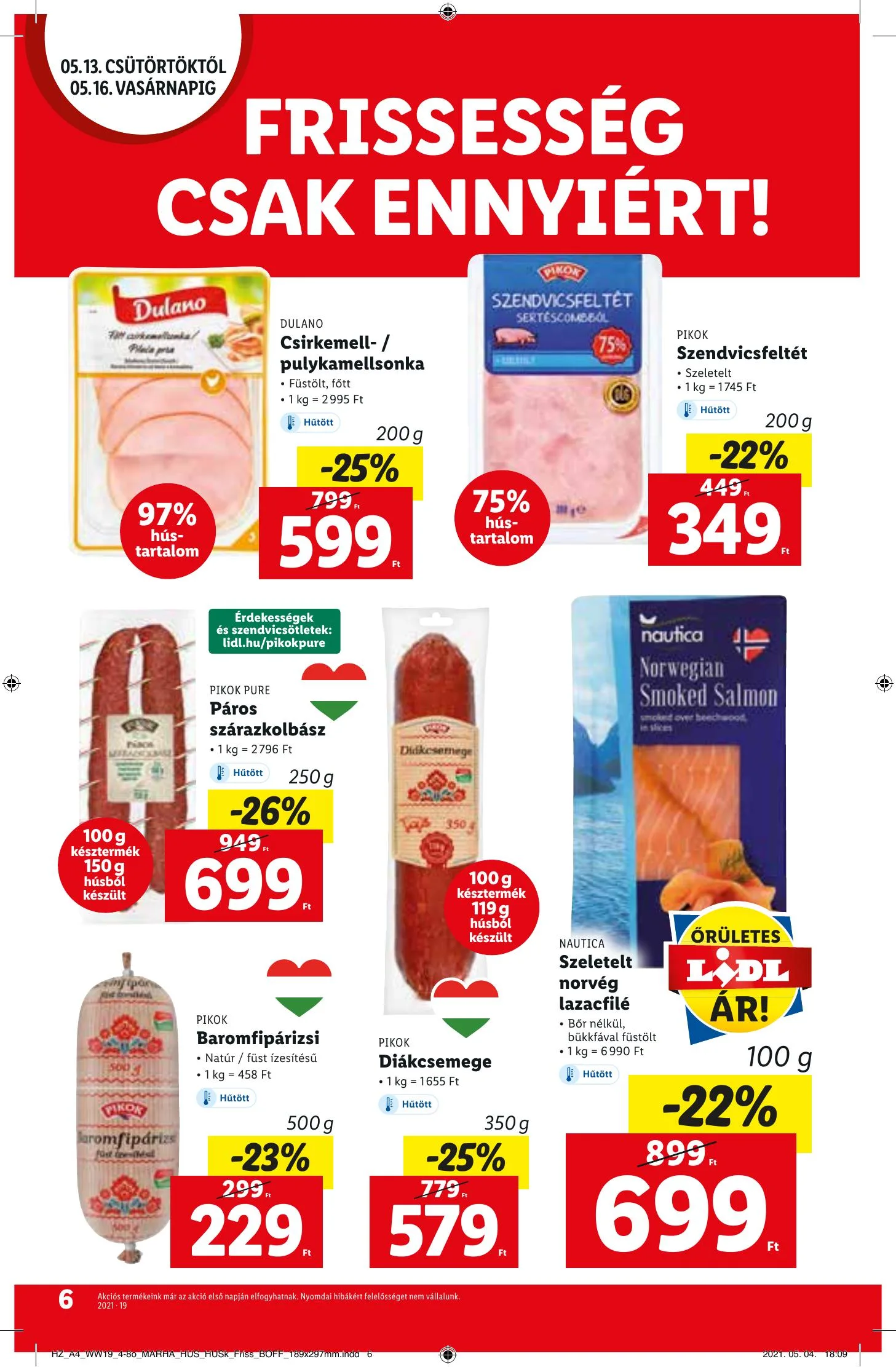 Lidl akciós újság 05.13–05.19 – 6. oldal