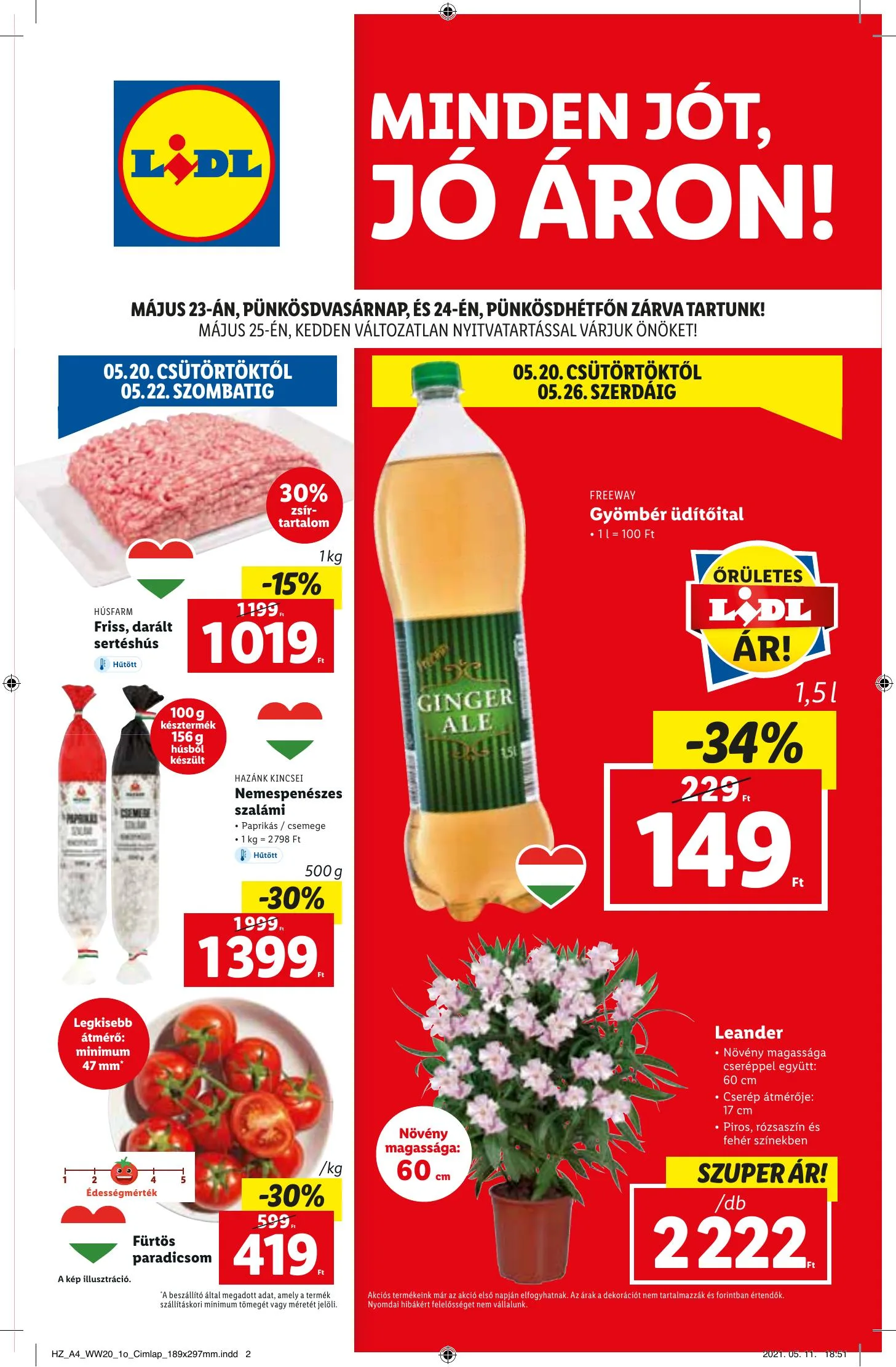 Lidl akciós újság 05.20–05.26