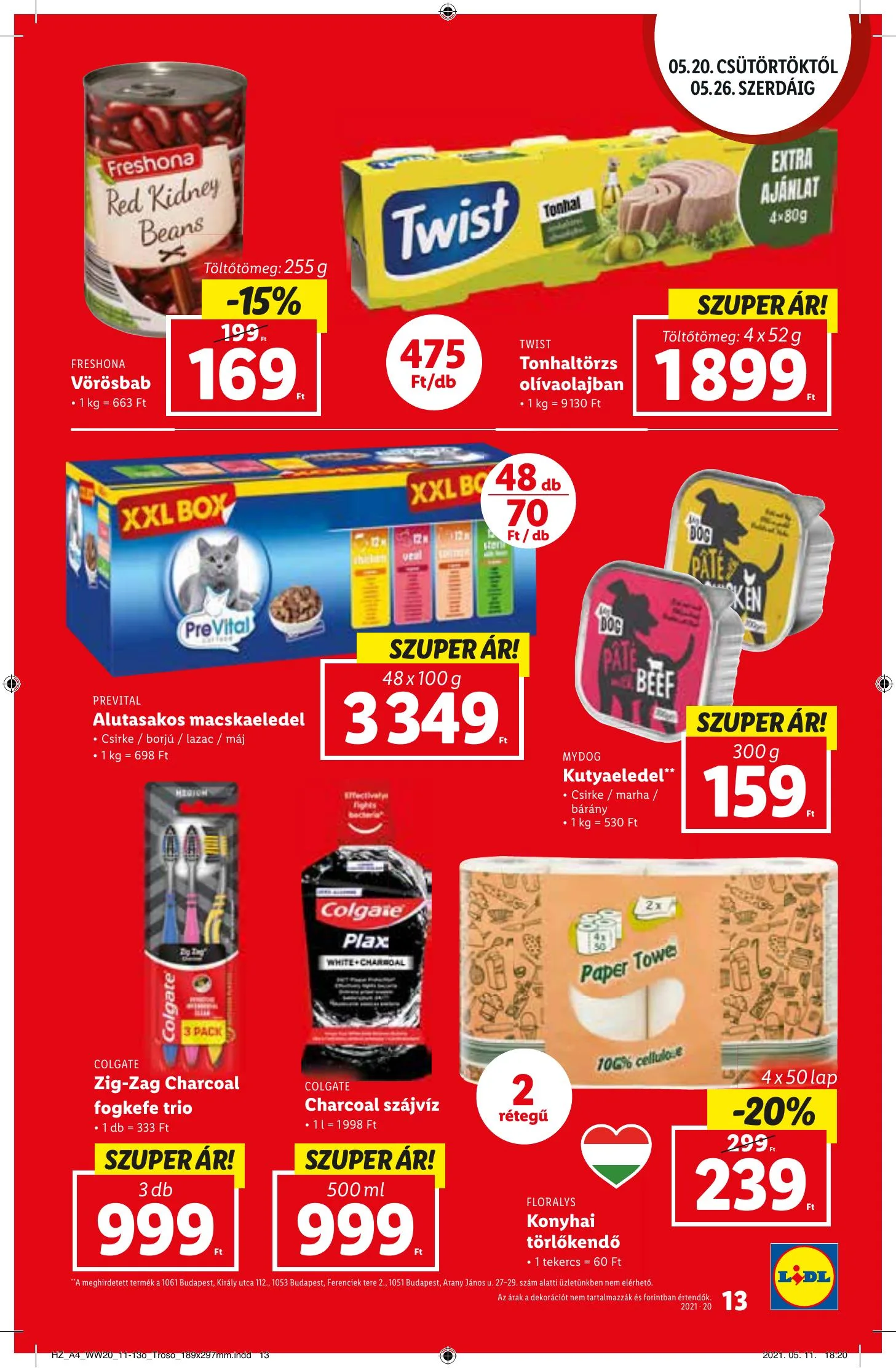 Lidl akciós újság 05.20–05.26 – 13. oldal